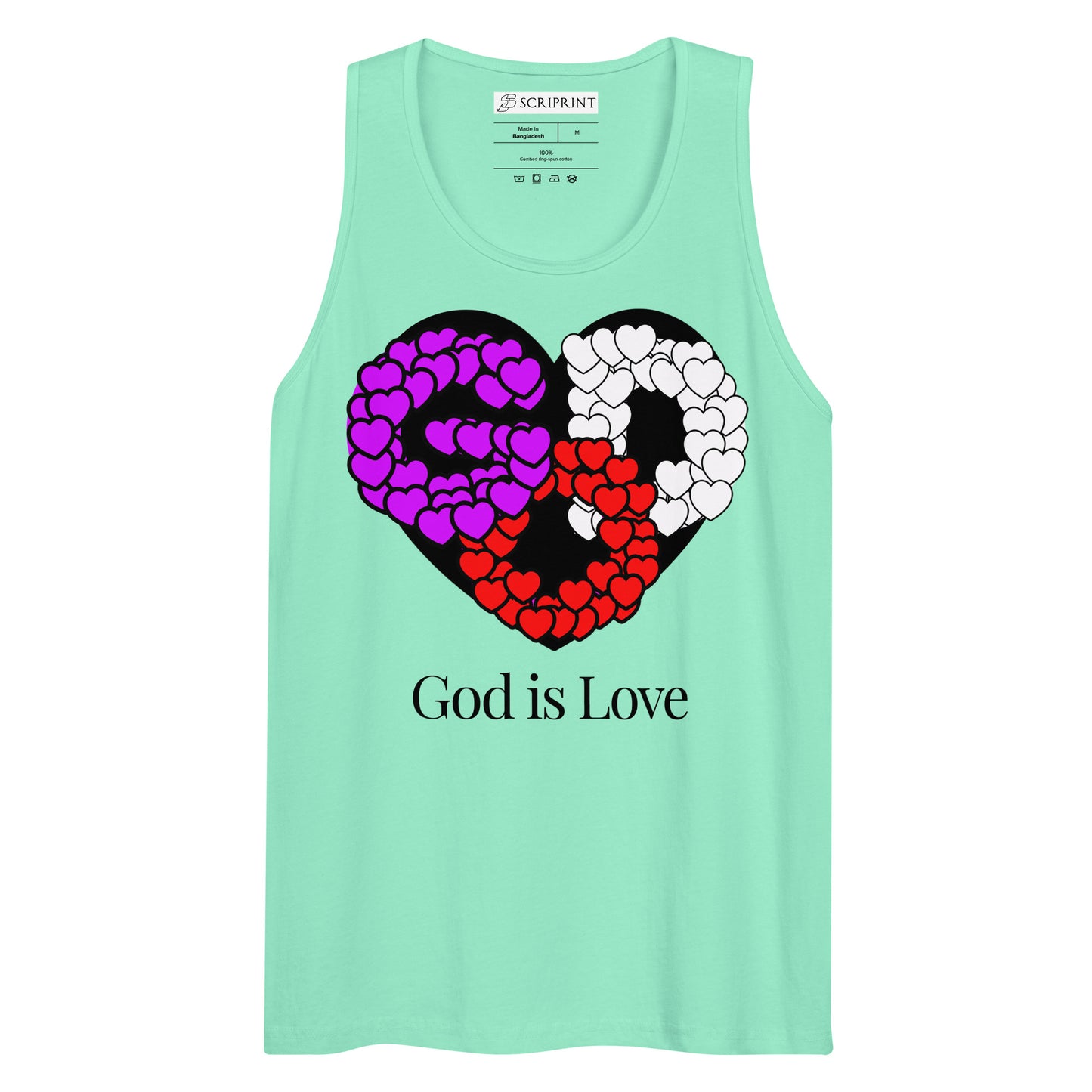 God is Love Men’s Premium Tank Top