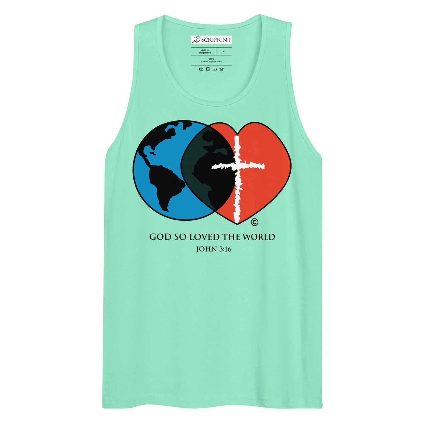 John 3:16 Men’s Premium Tank Top