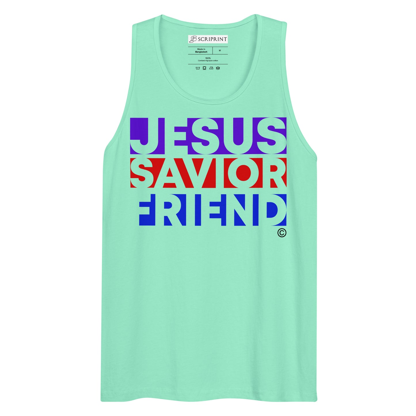 Jesus Savior Friend Men’s Premium Tank Top
