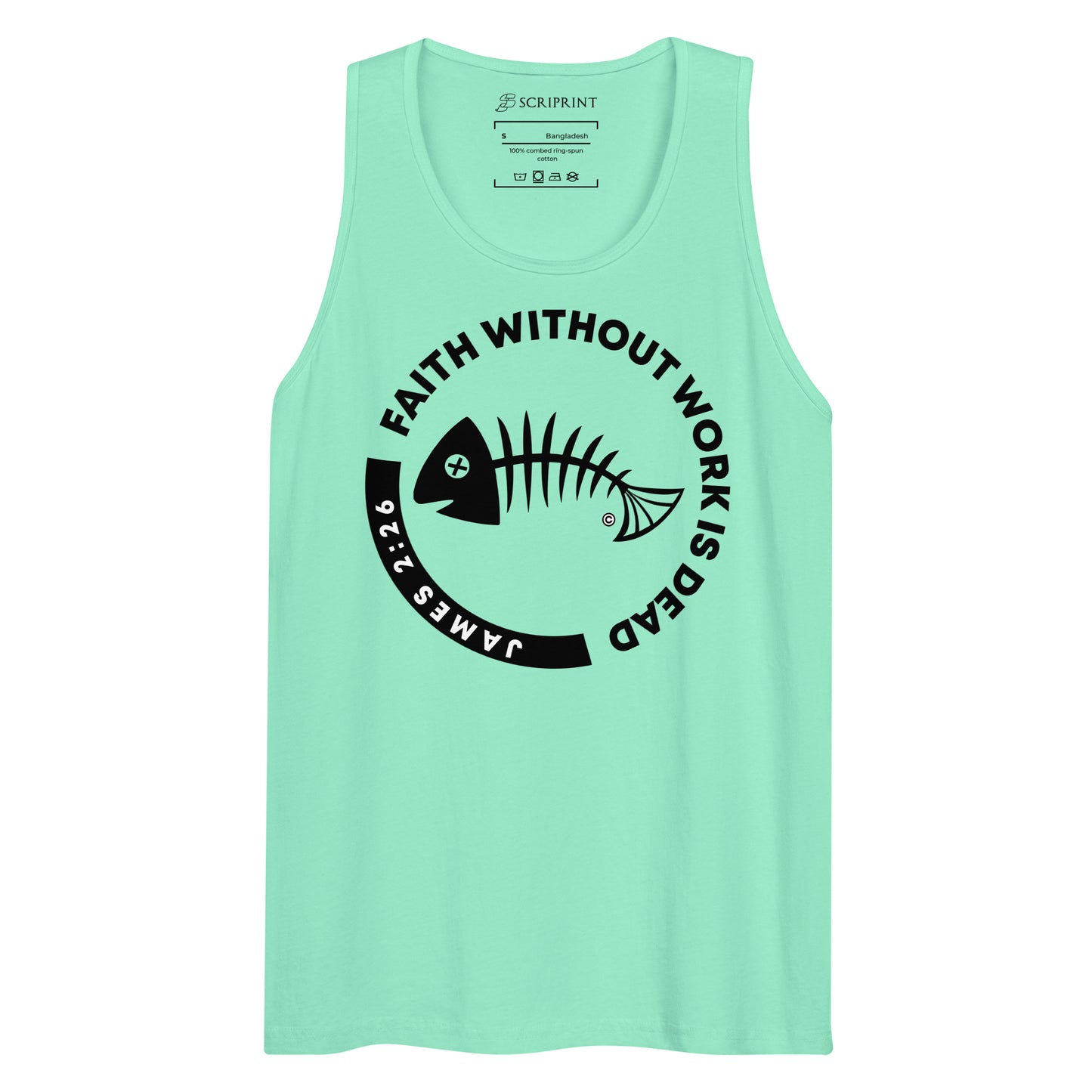 Faith Without Work Men’s Premium Tank Top