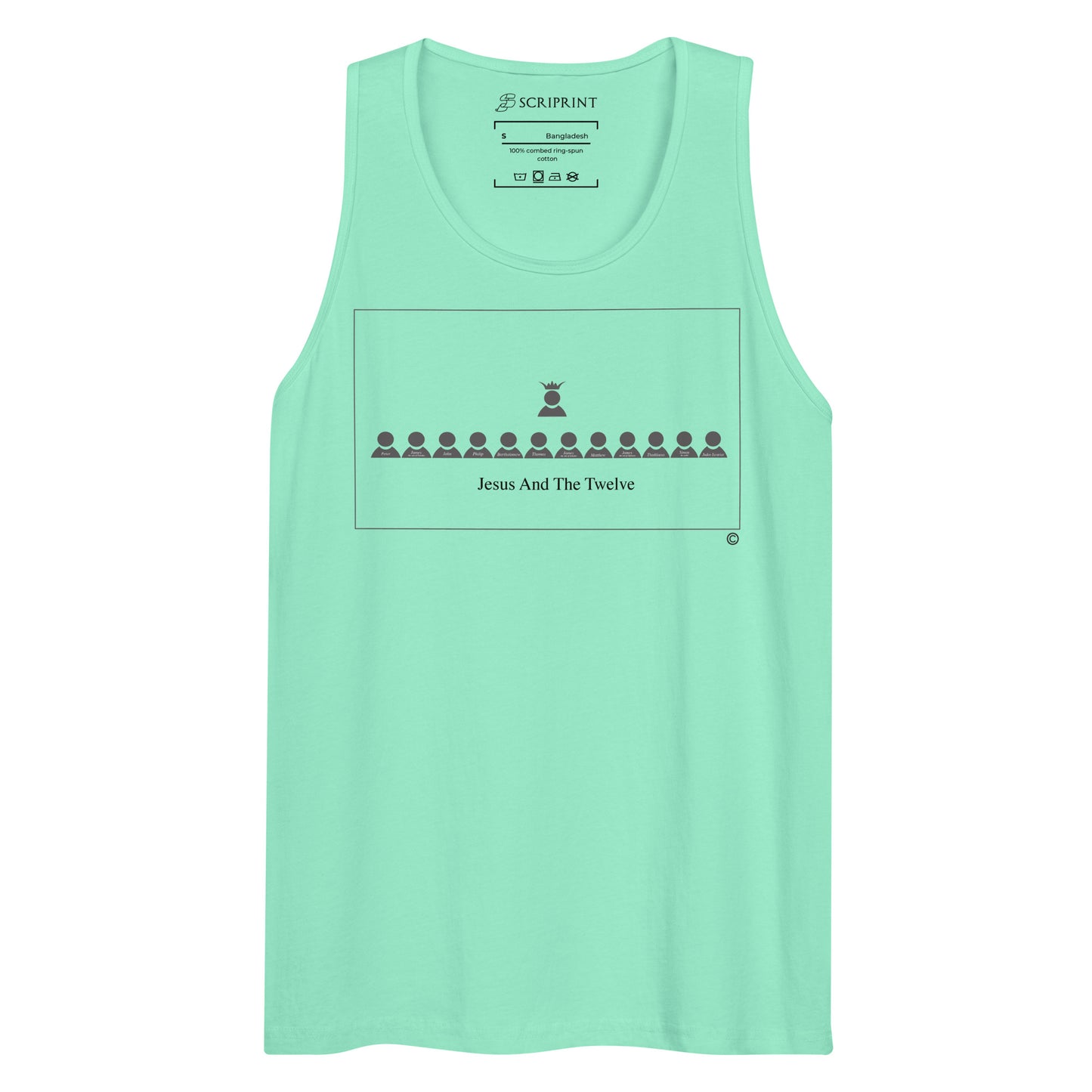 Jesus and the Twelve Men’s Premium Tank Top