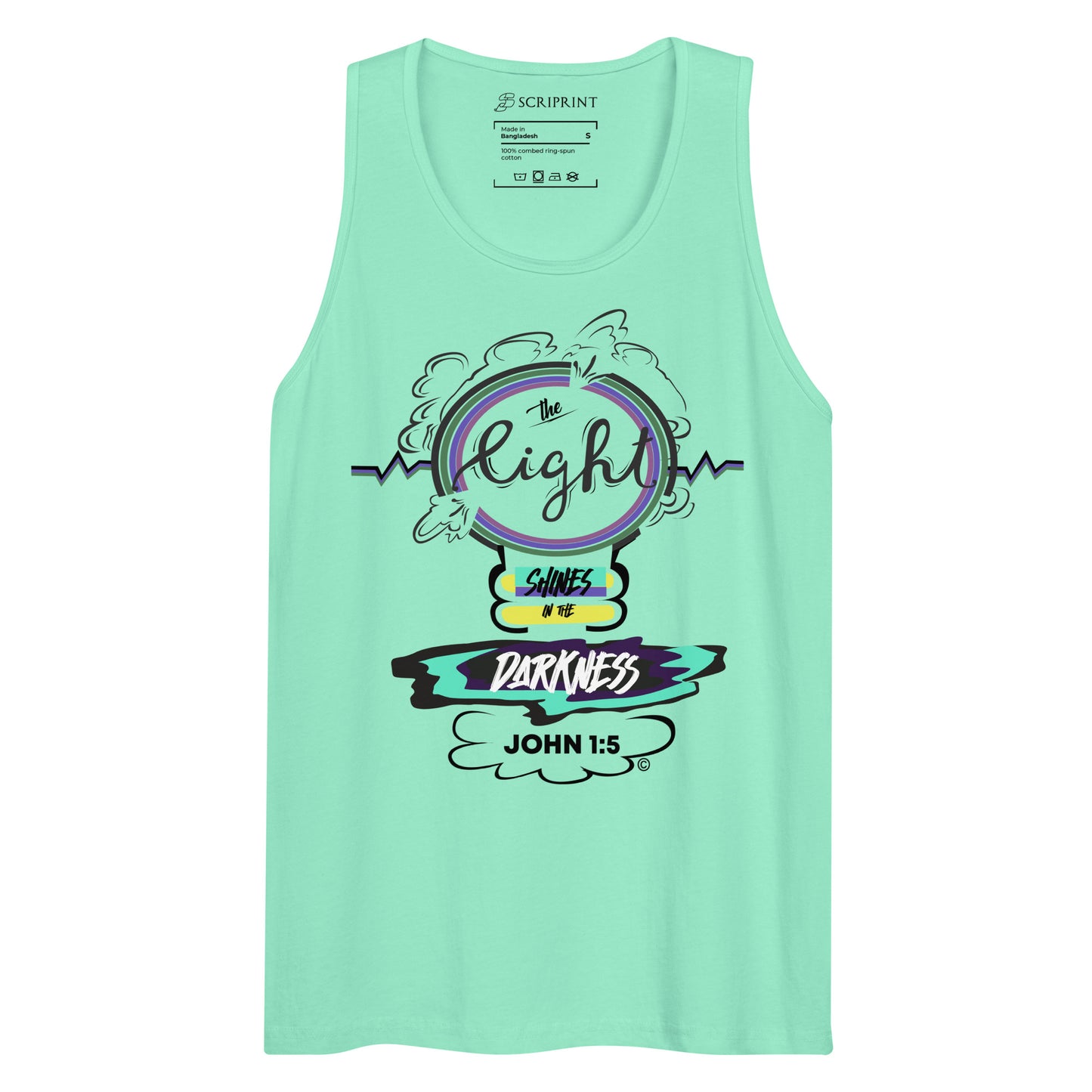 Light in the Darkness Men’s Premium Tank Top