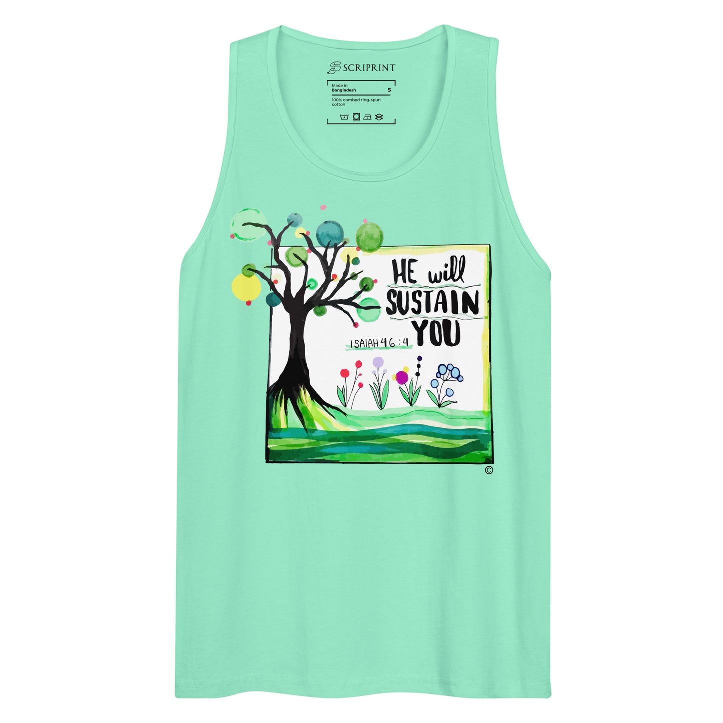 He Will Sustain You Men’s Premium Tank Top