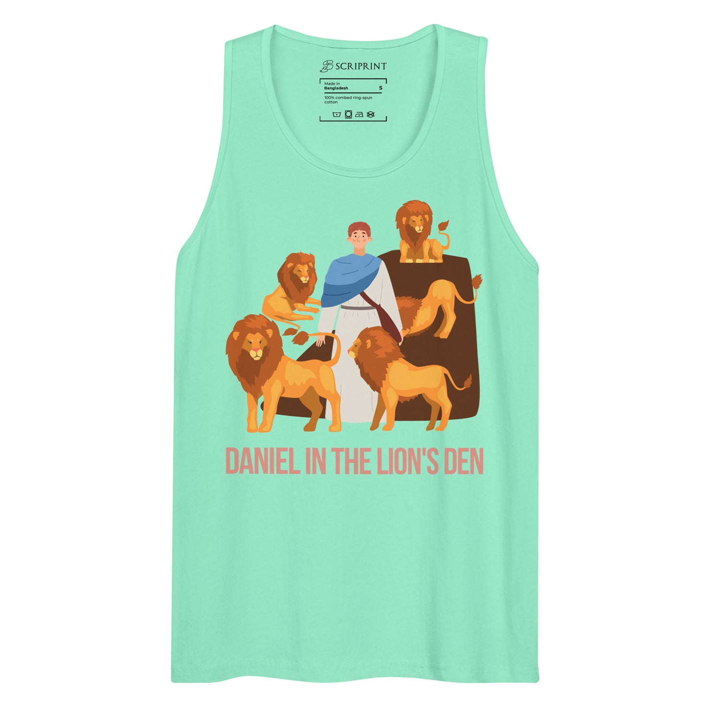 Daniel in the Lion's Den Men’s Premium Tank Top