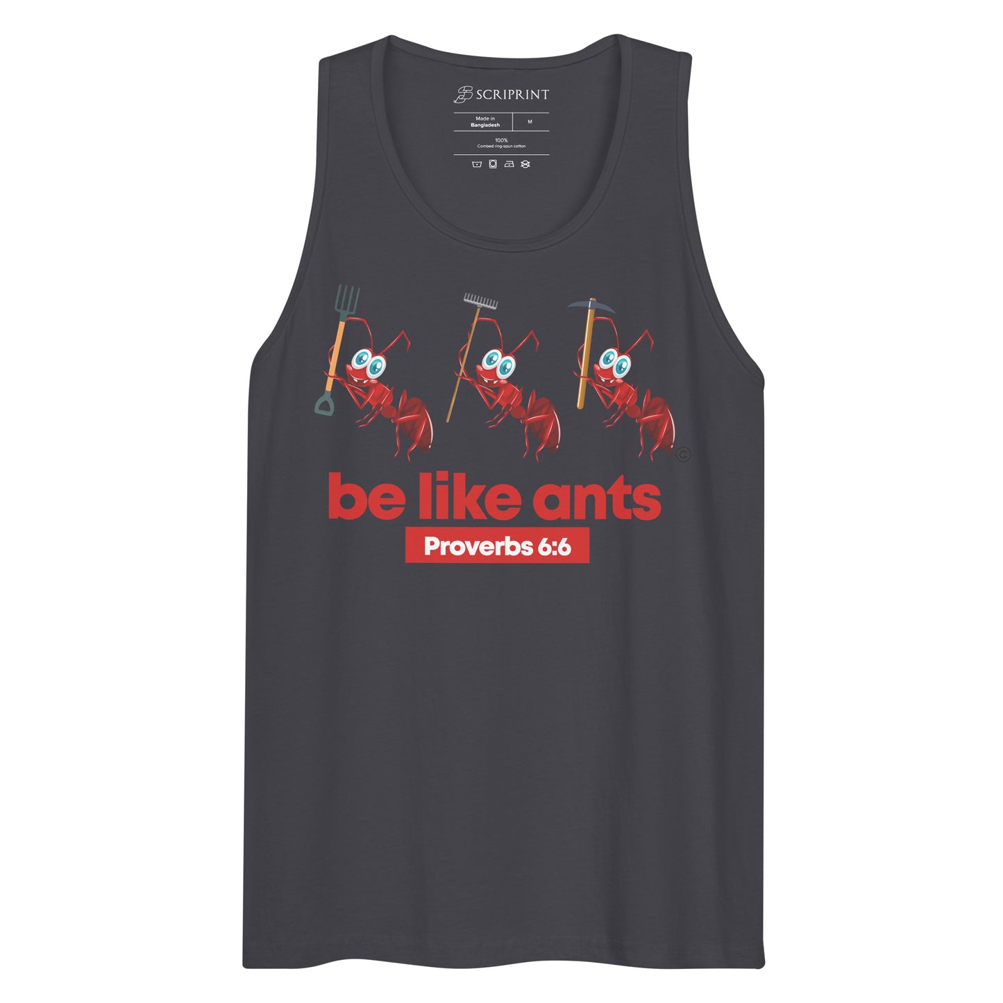 Be Like Ants Dark-Colored Men’s Premium Tank Top