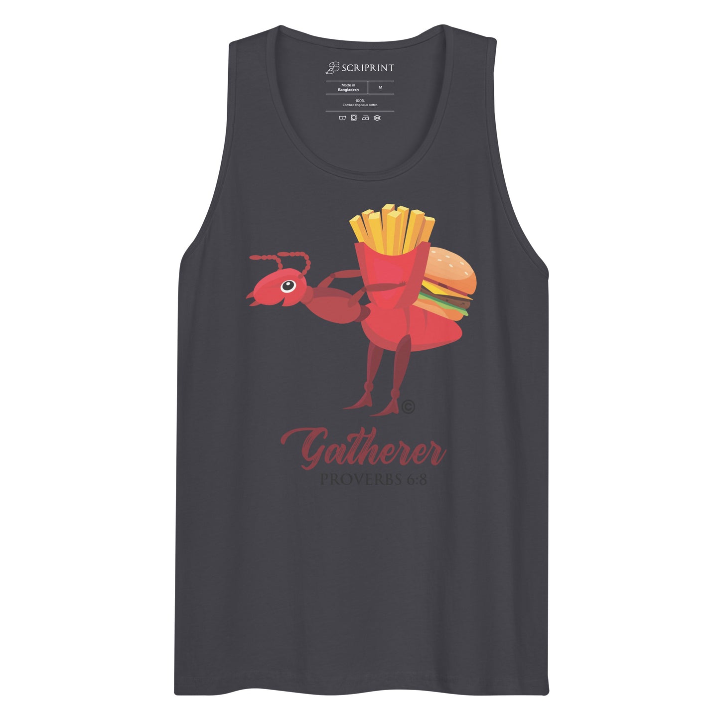 Gatherer Dark-Colored Men’s Premium Tank Top