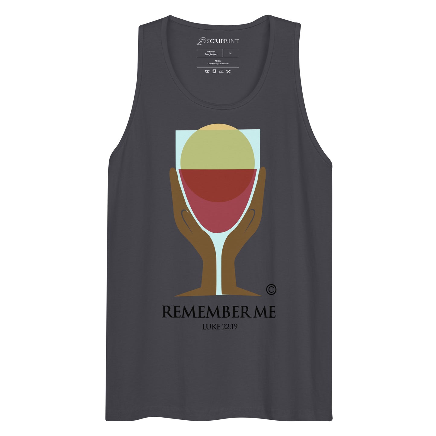 Remember Me Dark-Colored Men’s Premium Tank Top