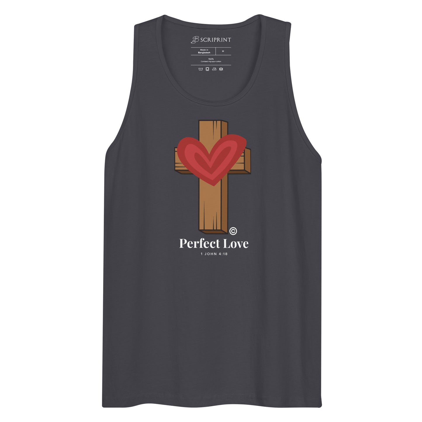 Perfect Love Dark-Colored Men’s Premium Tank Top