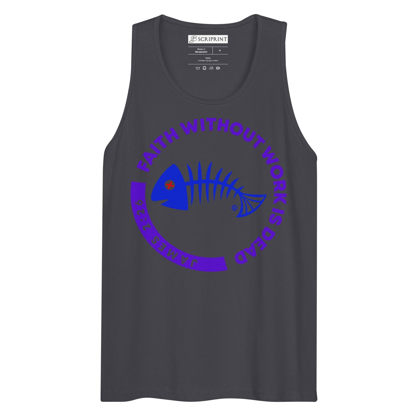 Faith Without Work is Dead Men’s Premium Tank Top