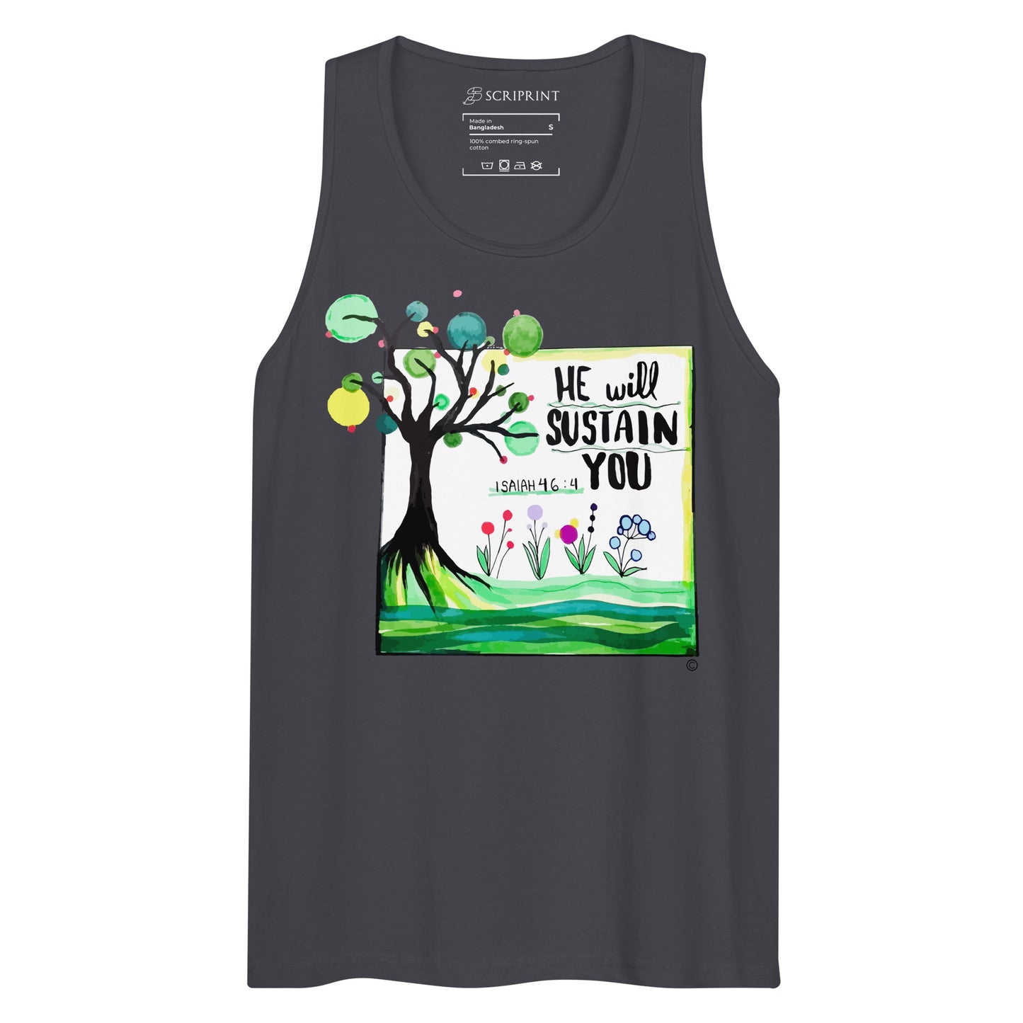 He Will Sustain You Men’s Premium Tank Top