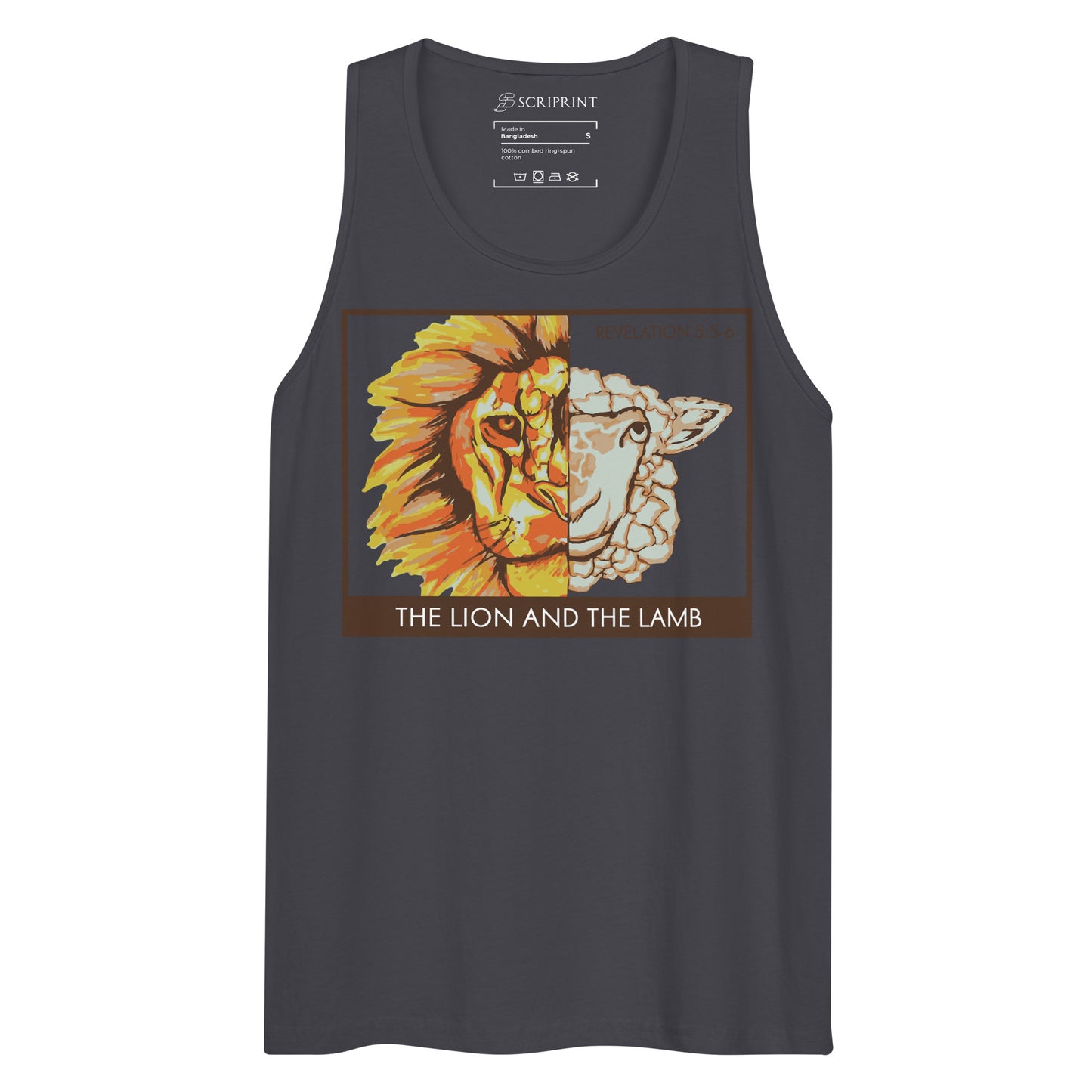 The Lion and the Lamb Men’s Premium Tank Top