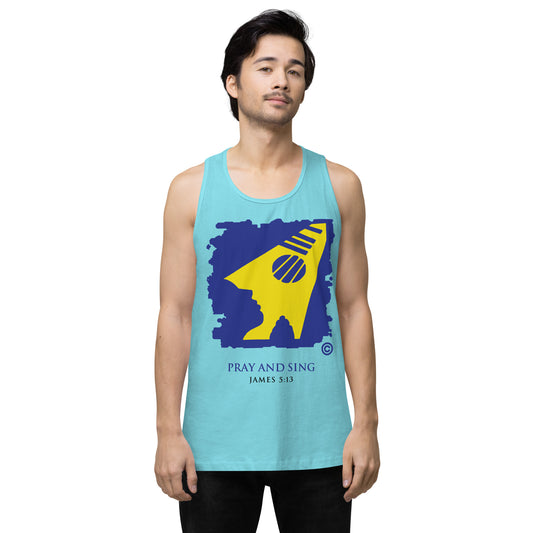 Pray and Sing Men’s Premium Tank Top