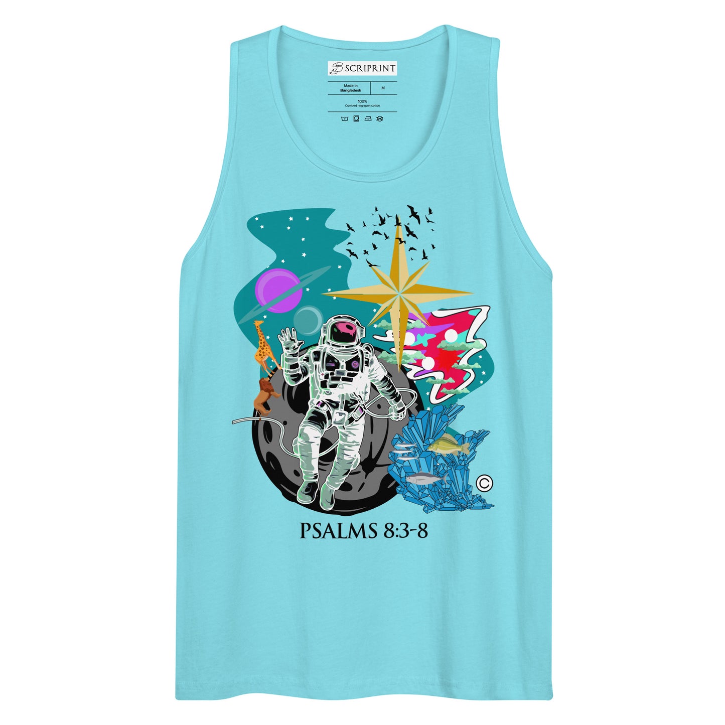 Psalm 8:3-8 Men’s Premium Tank Top