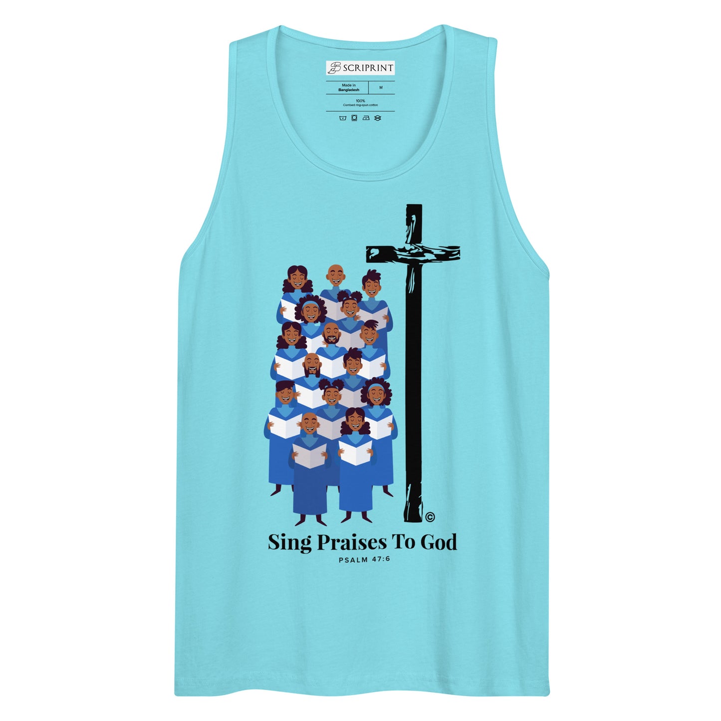 Sing Praises to God Men’s Premium Tank Top