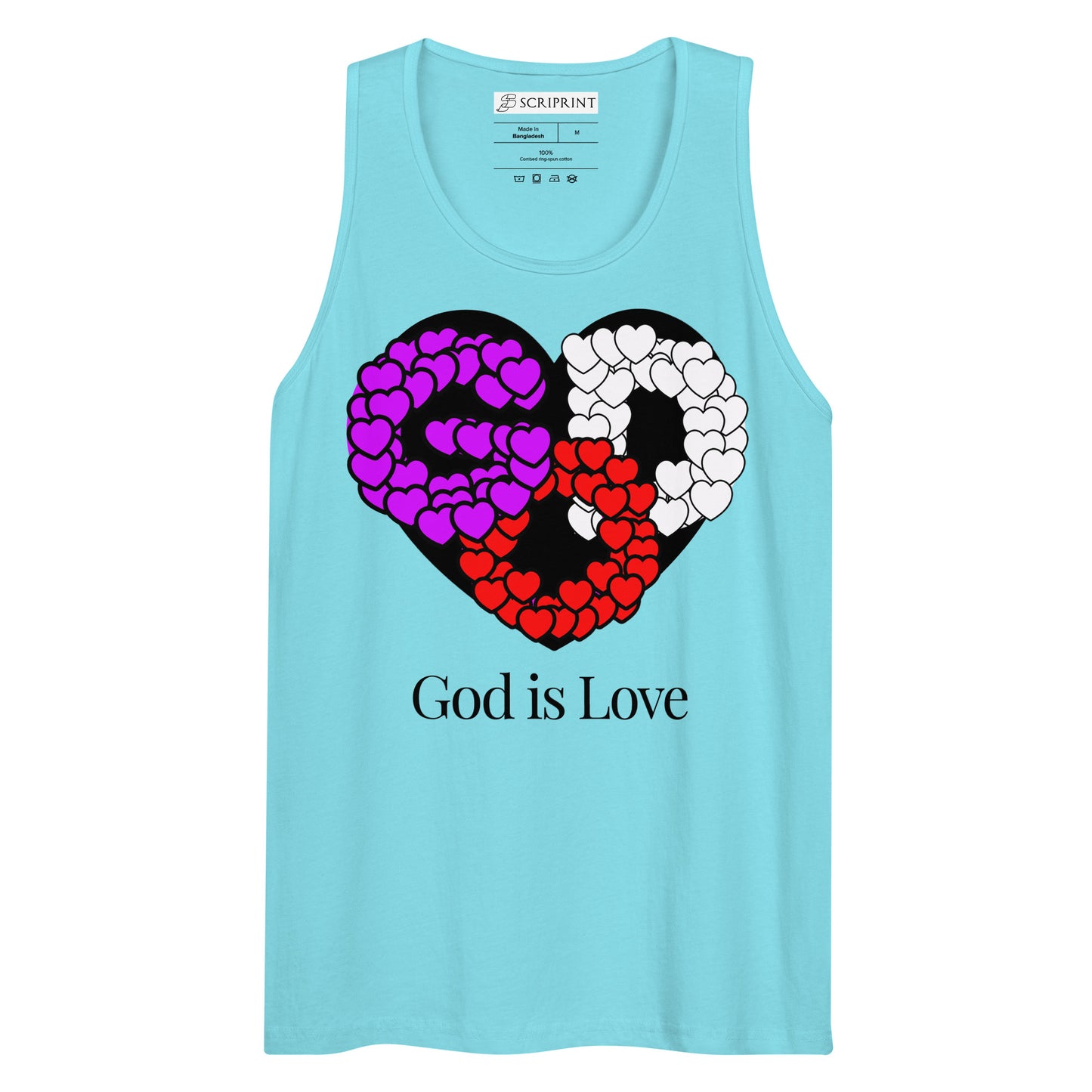 God is Love Men’s Premium Tank Top