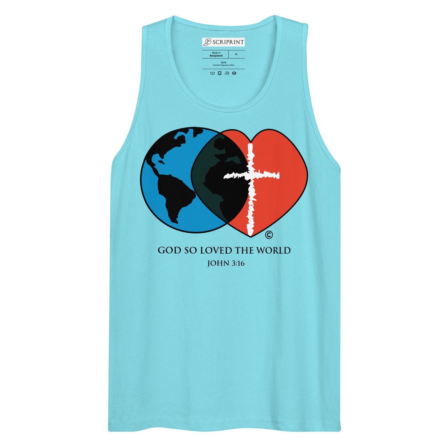 John 3:16 Men’s Premium Tank Top