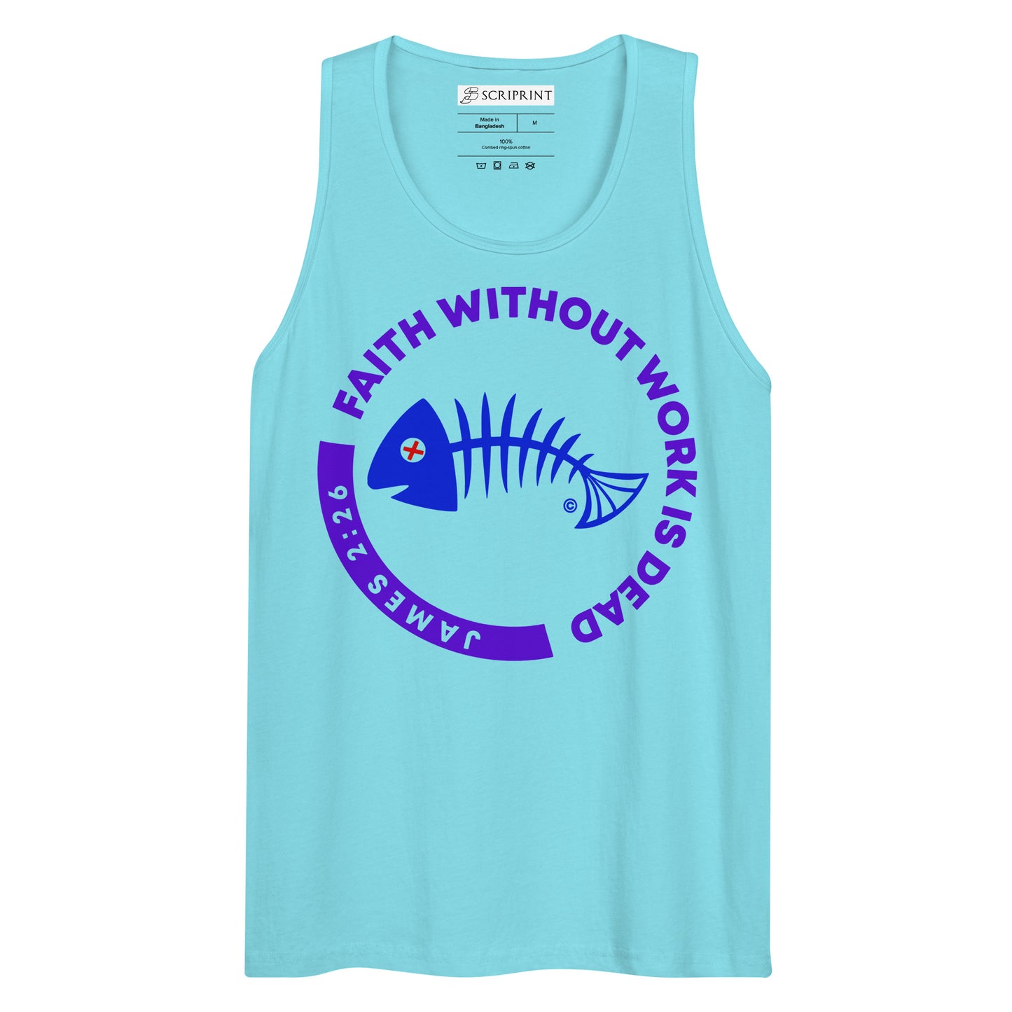 Faith Without Work is Dead Men’s Premium Tank Top