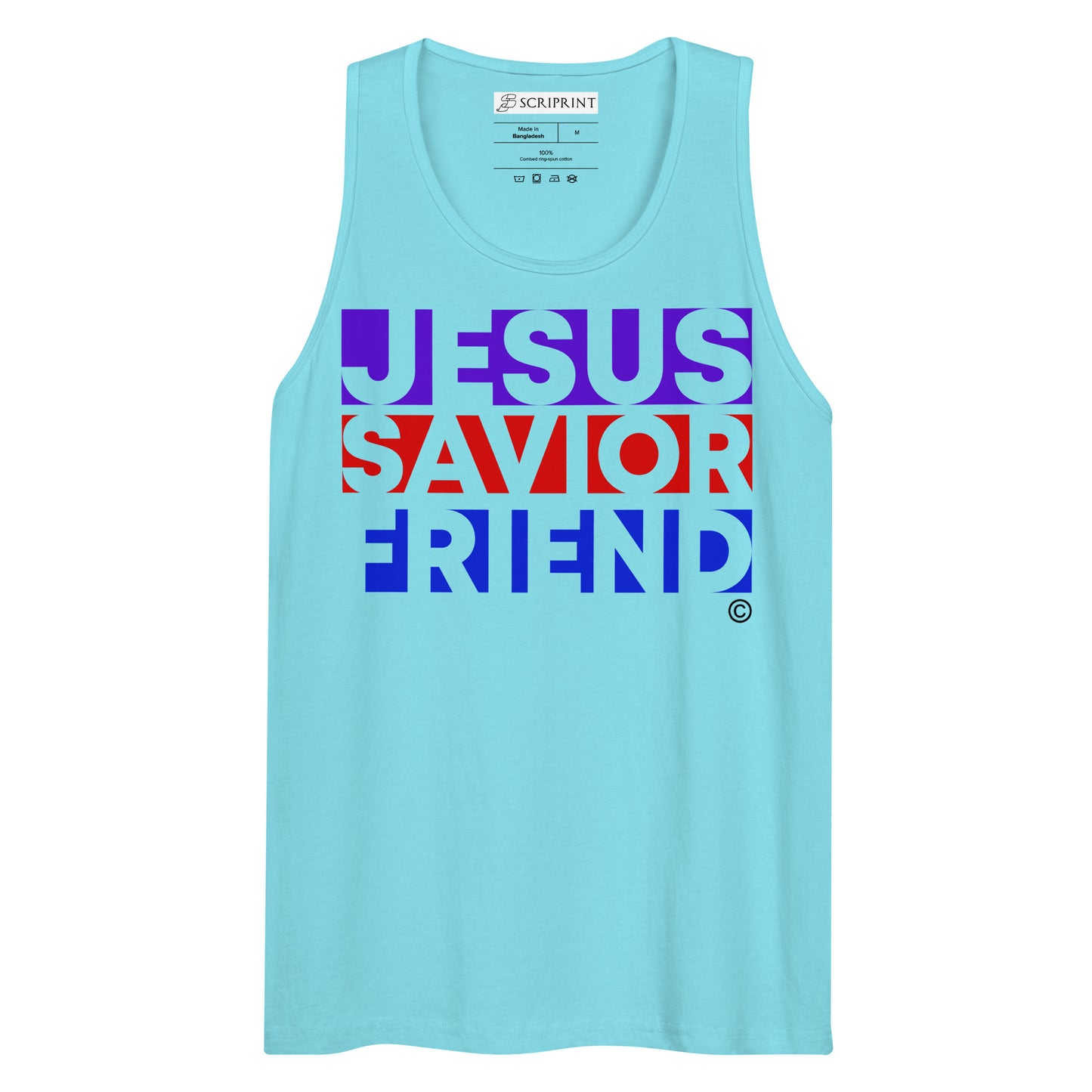 Jesus Savior Friend Men’s Premium Tank Top