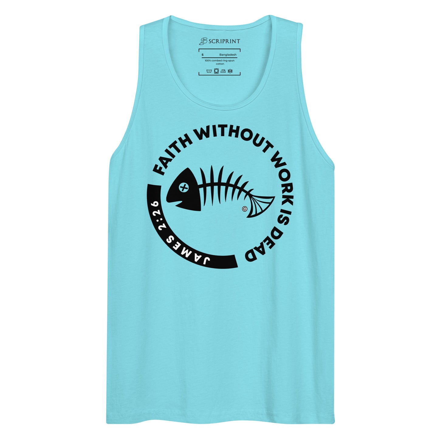 Faith Without Work Men’s Premium Tank Top