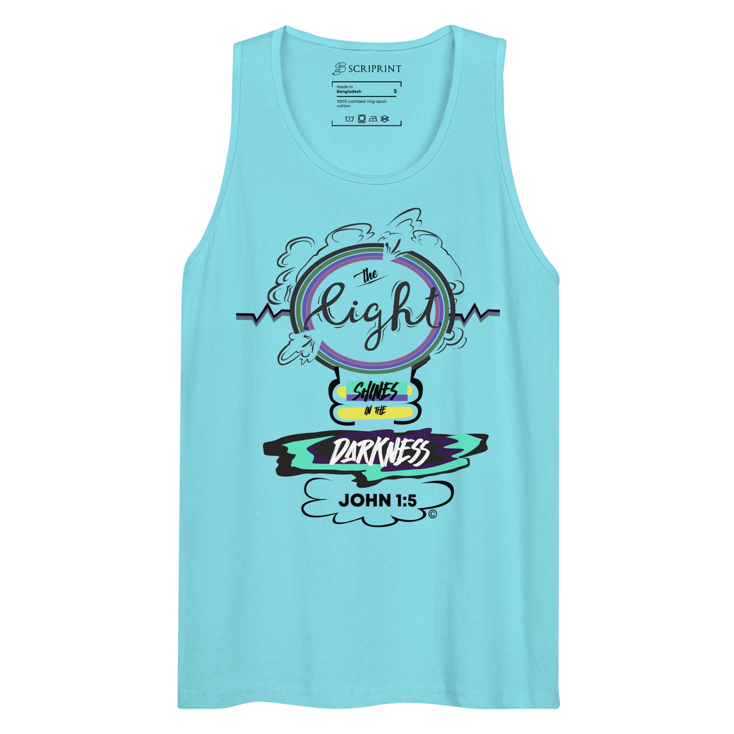 Light in the Darkness Men’s Premium Tank Top