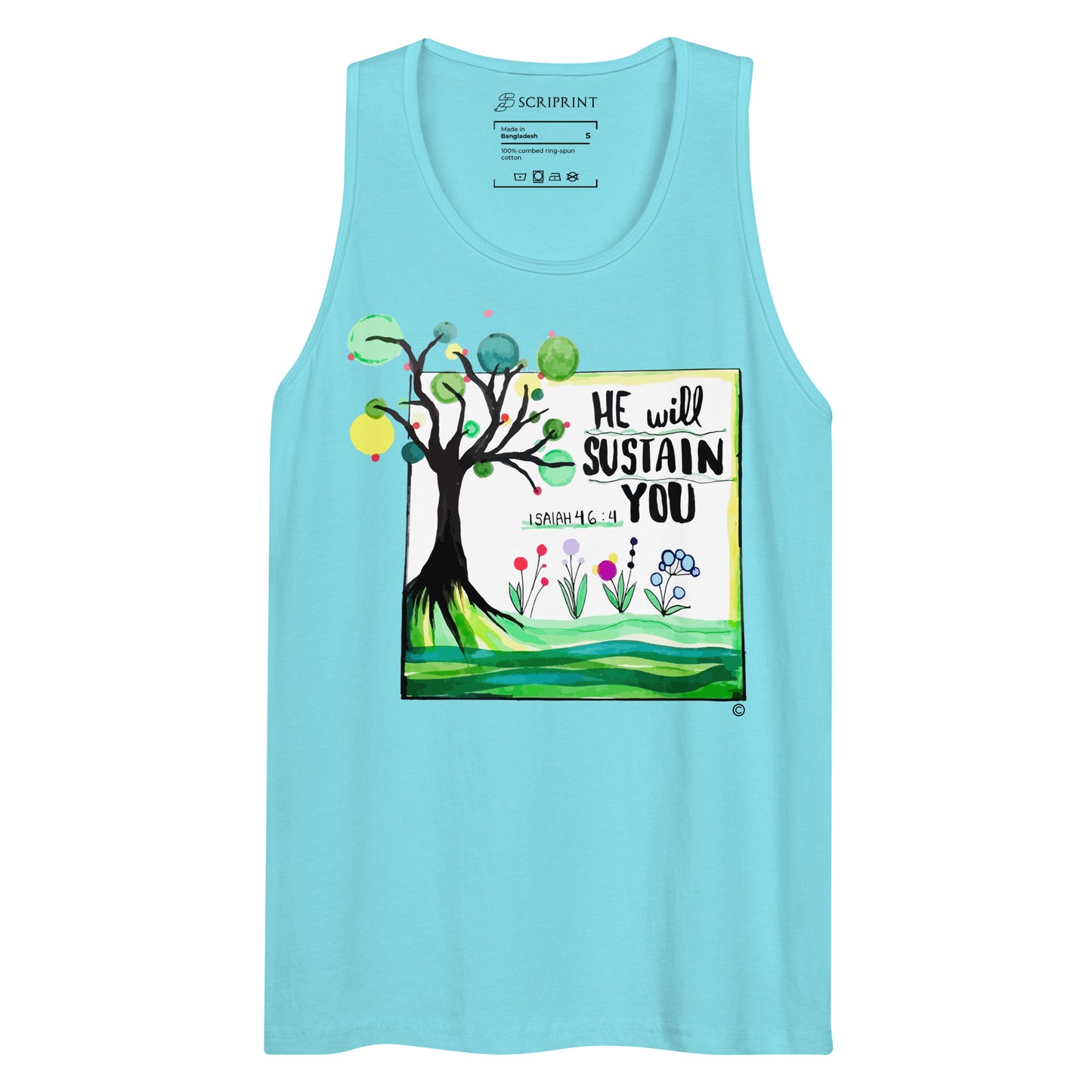 He Will Sustain You Men’s Premium Tank Top