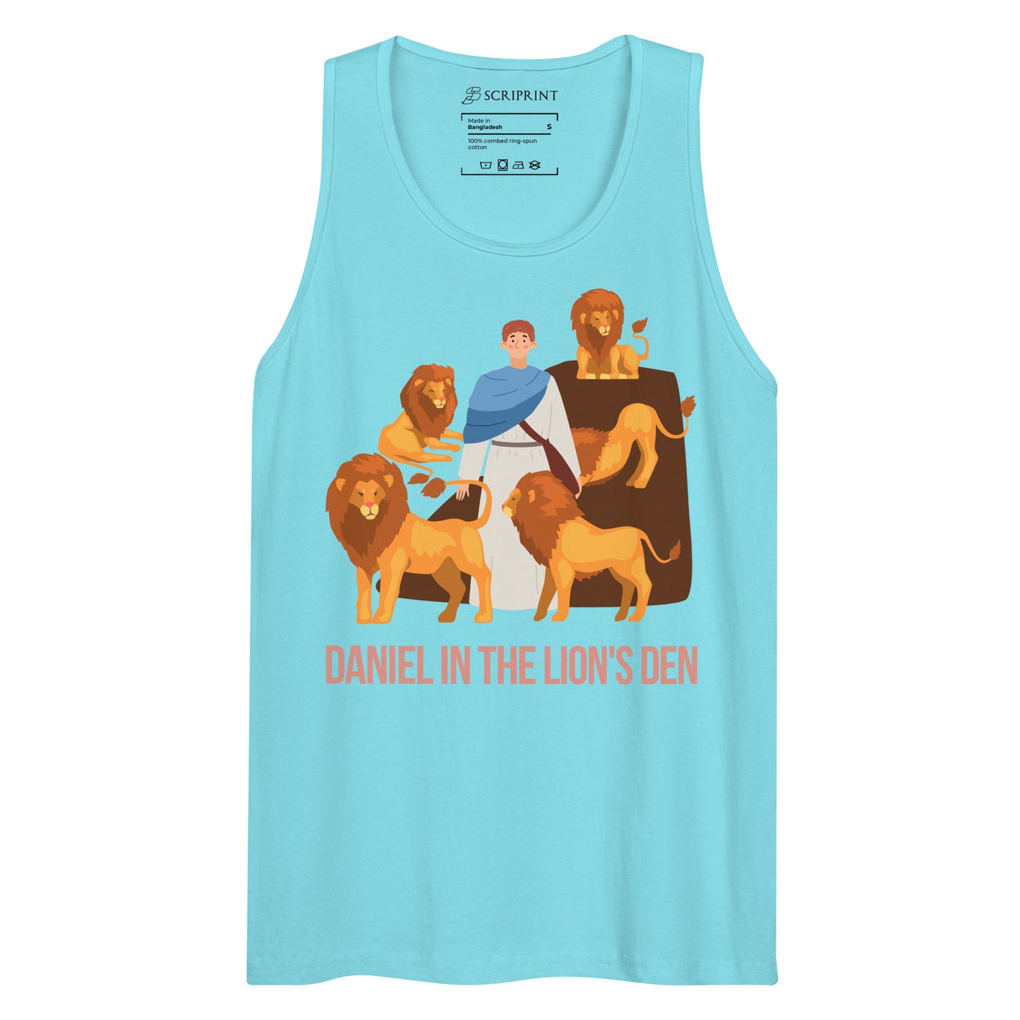 Daniel in the Lion's Den Men’s Premium Tank Top