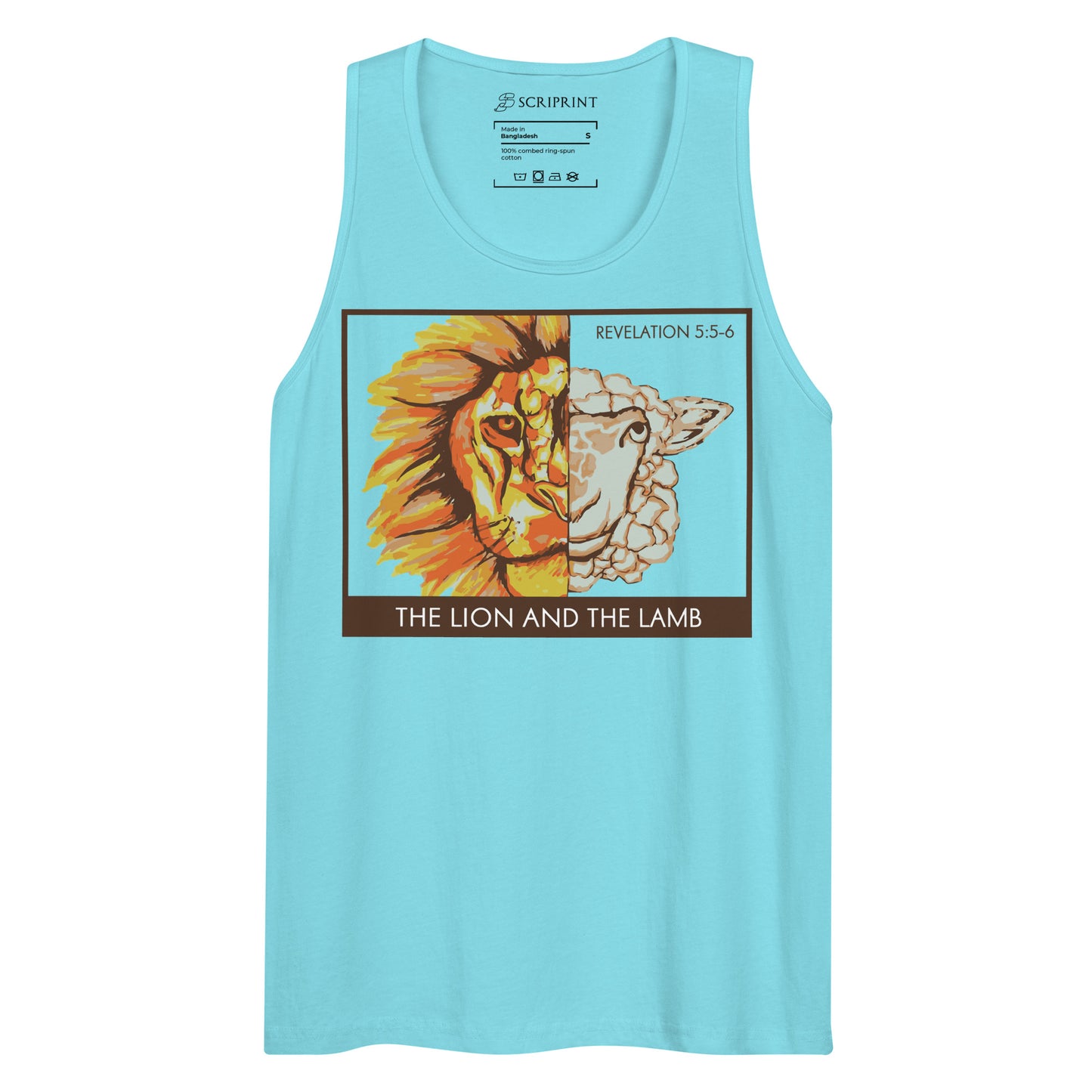 The Lion and the Lamb Men’s Premium Tank Top