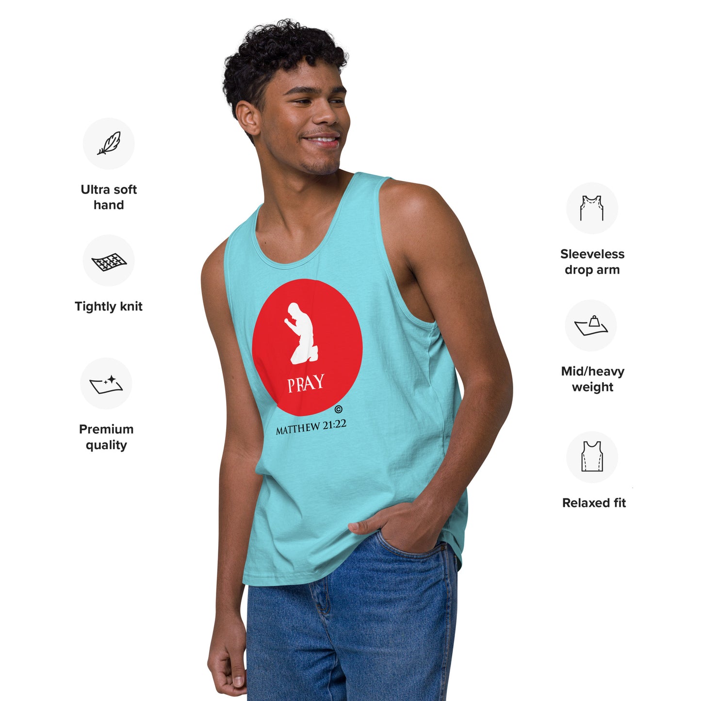 Pray Men’s Premium Tank Top