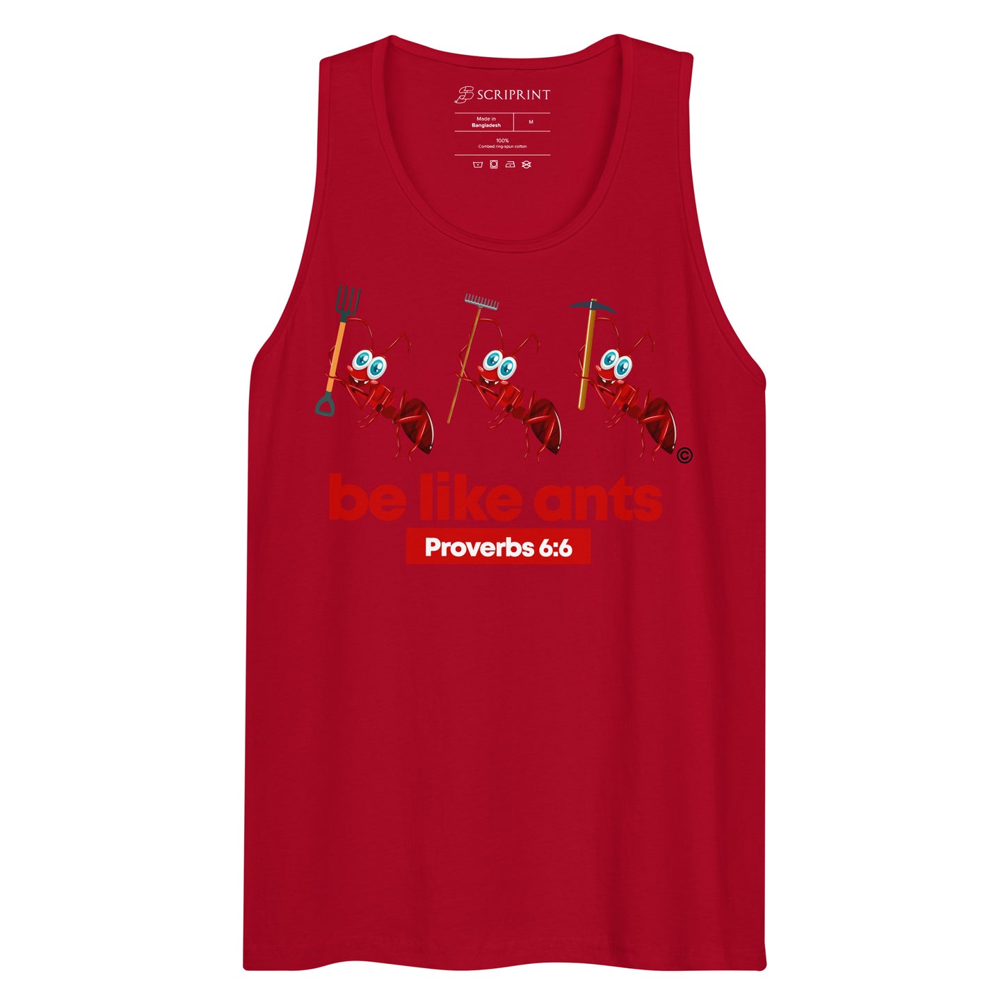 Be Like Ants Dark-Colored Men’s Premium Tank Top