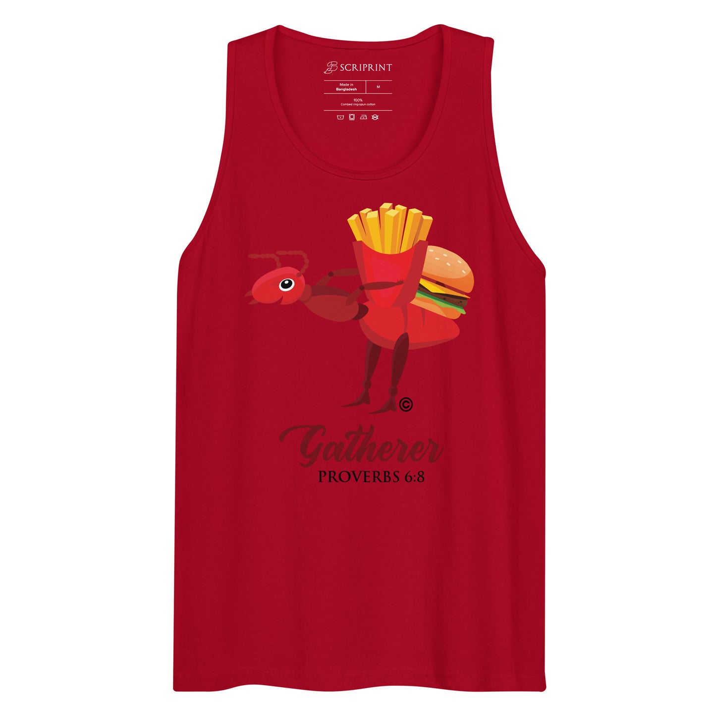 Gatherer Dark-Colored Men’s Premium Tank Top