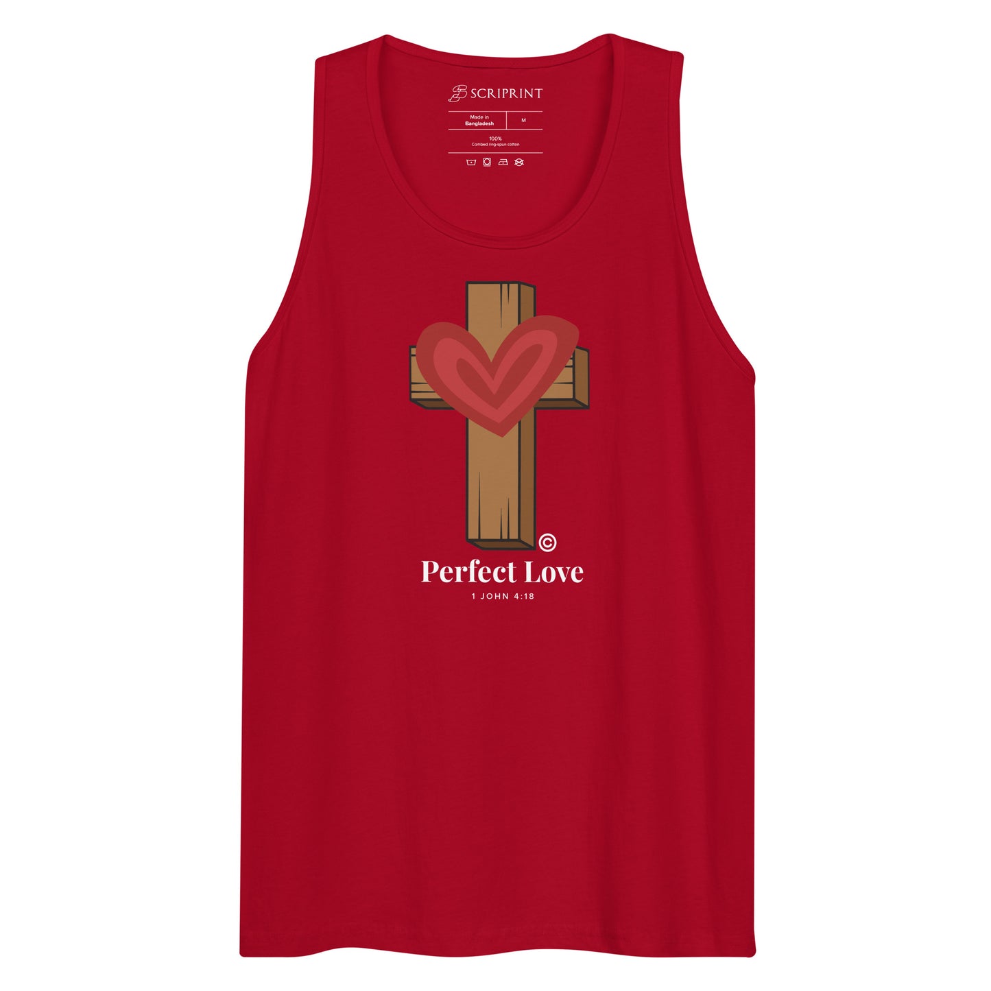 Perfect Love Dark-Colored Men’s Premium Tank Top