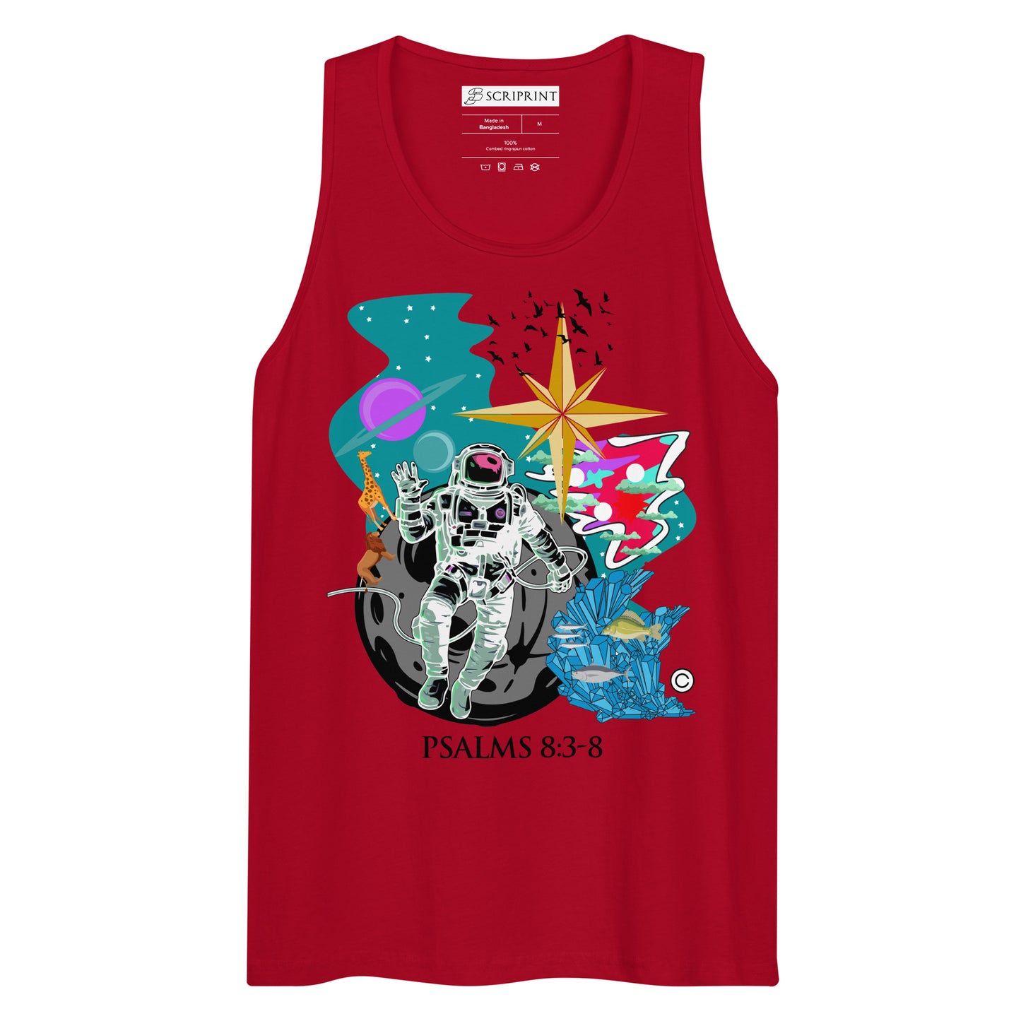 Psalm 8:3-8 Men’s Premium Tank Top
