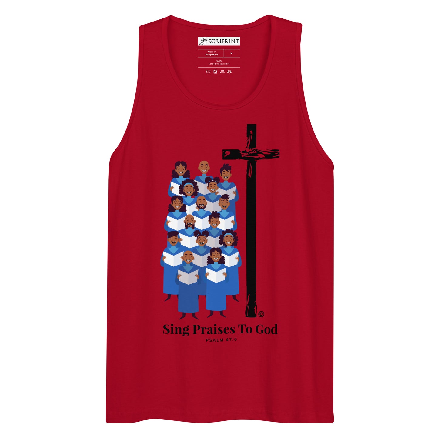Sing Praises to God Men’s Premium Tank Top
