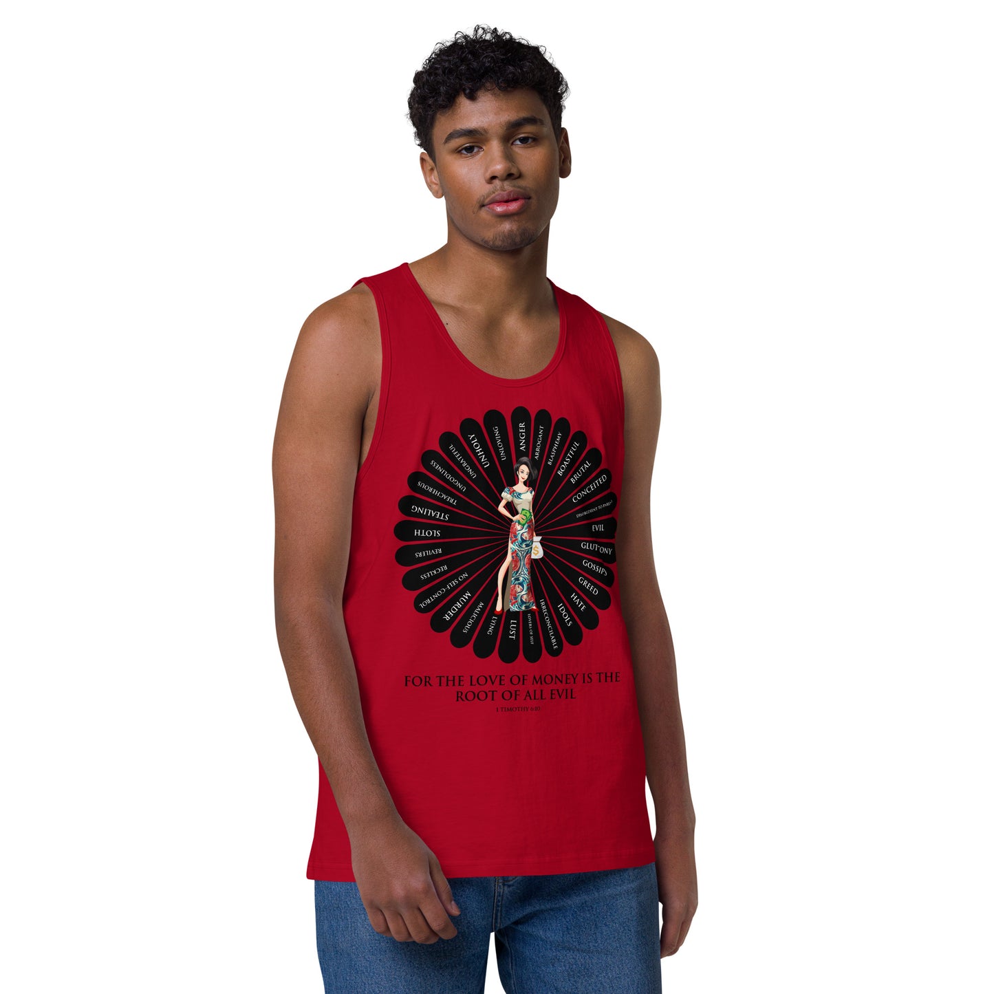 For the Love of Money Men’s Premium Tank Top