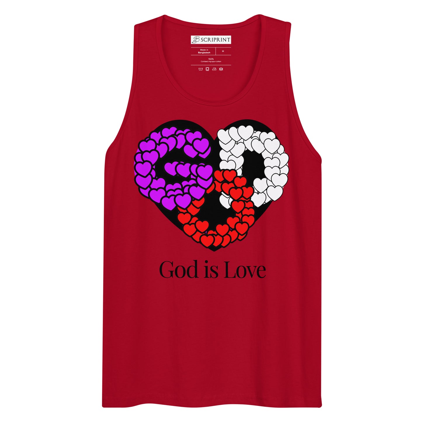 God is Love Men’s Premium Tank Top