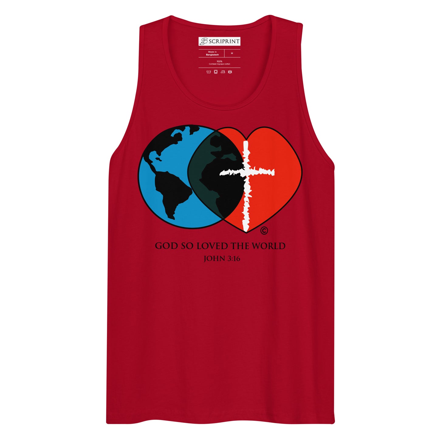 John 3:16 Men’s Premium Tank Top