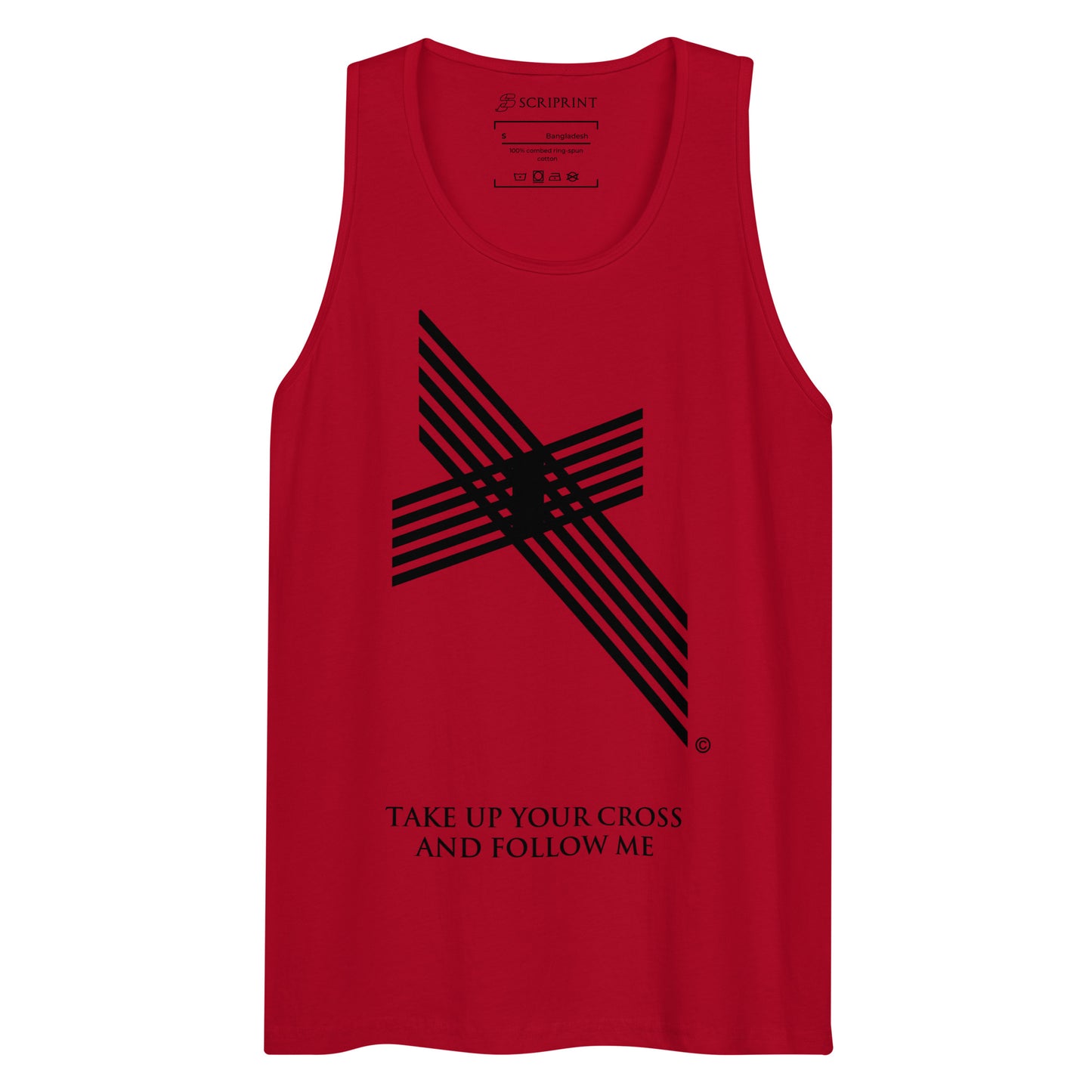 Take Up Your Cross Men’s Premium Tank Top