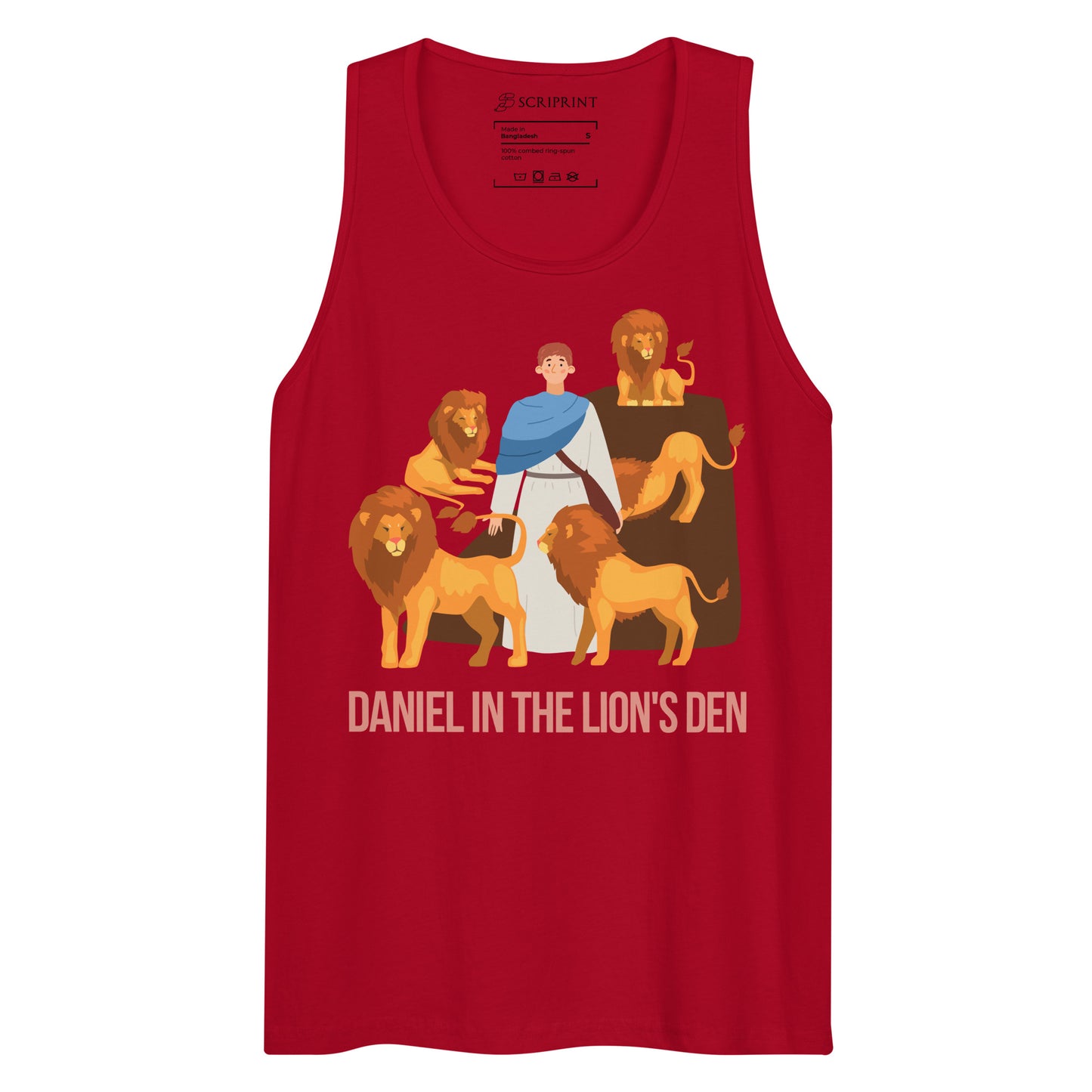 Daniel in the Lion's Den Men’s Premium Tank Top