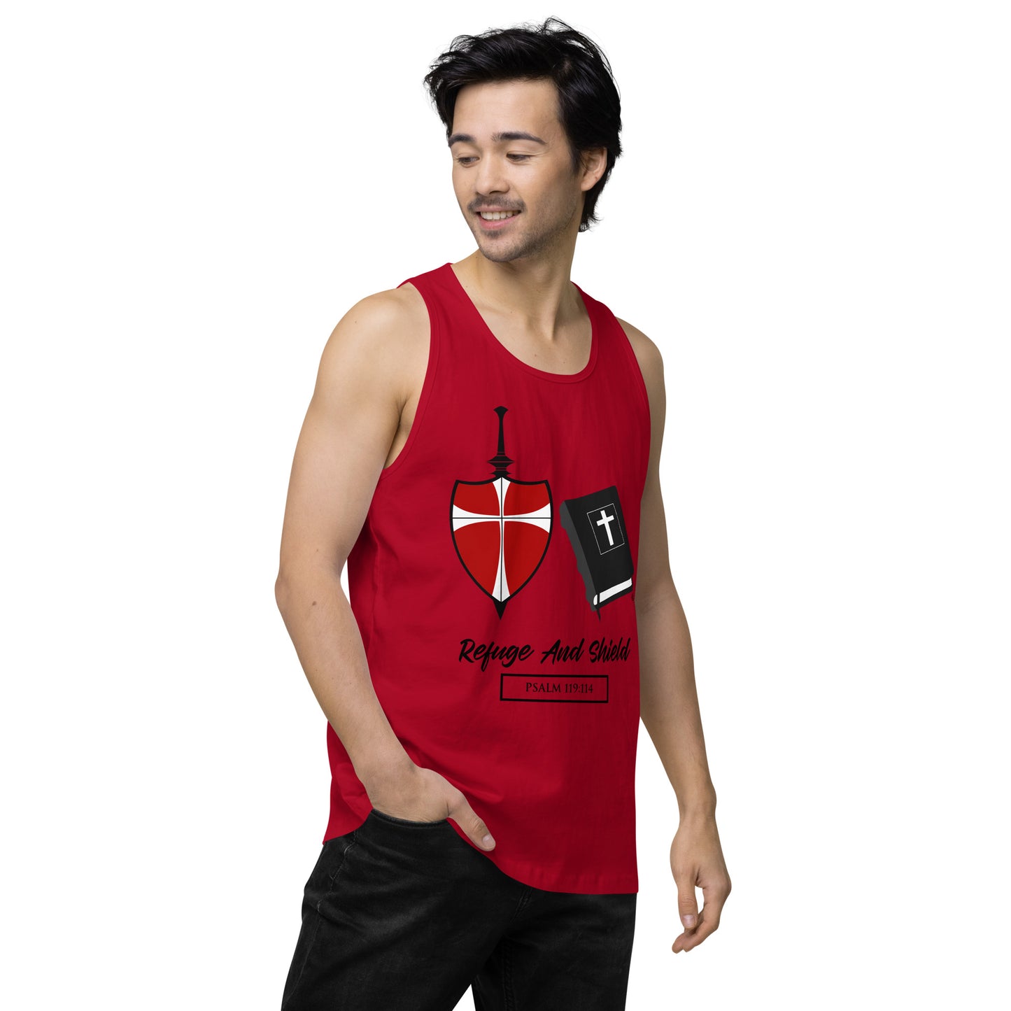 Refuge and Shield Men’s Premium Tank Top