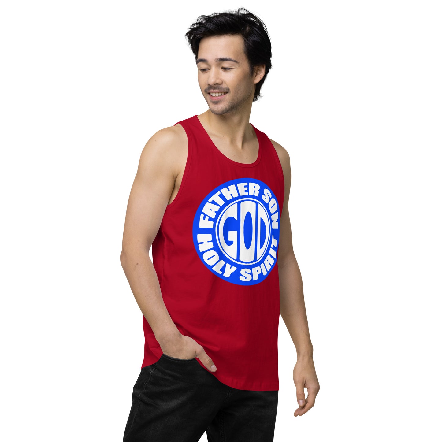 Father Son Holy Spirit Men’s Premium Tank Top