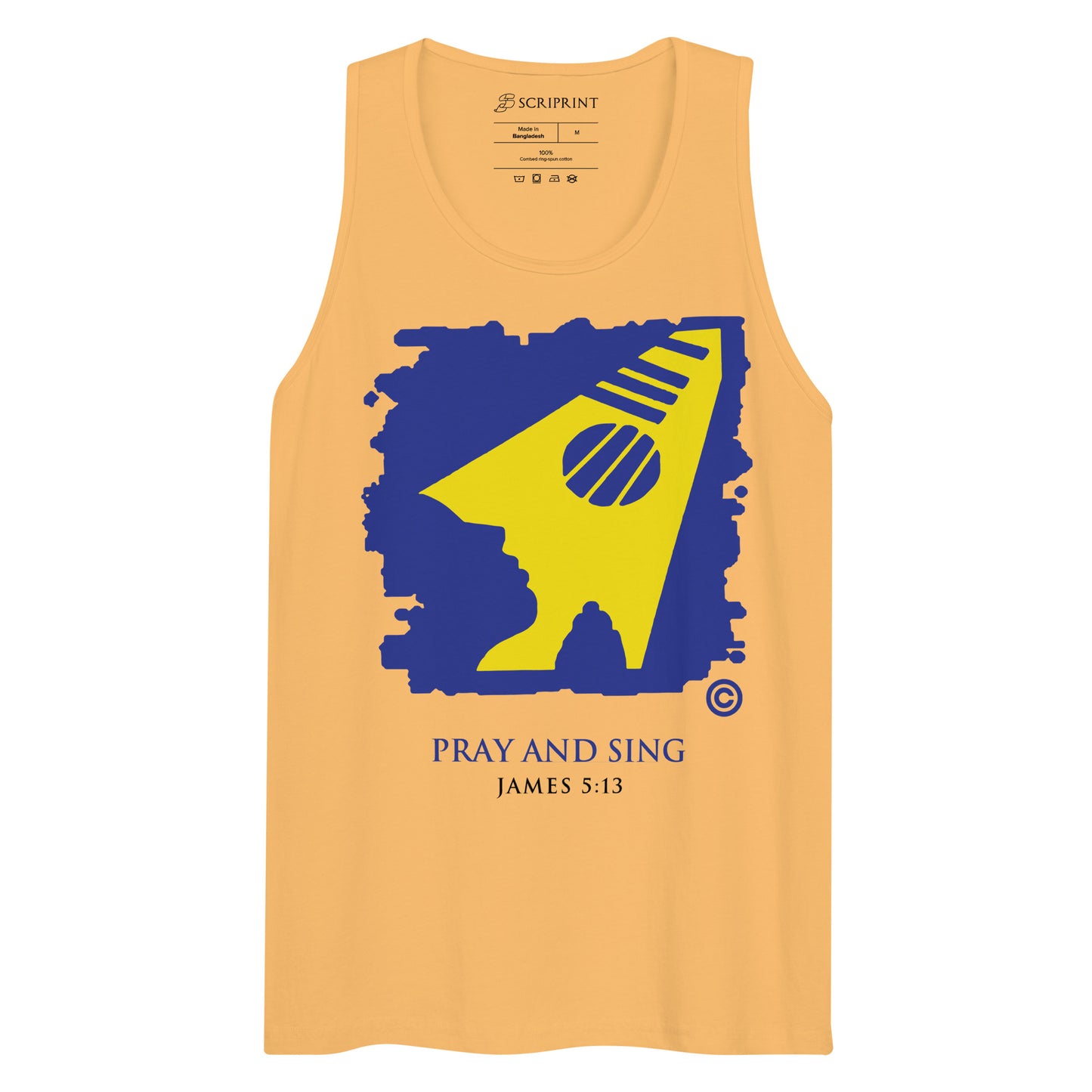 Pray and Sing Men’s Premium Tank Top