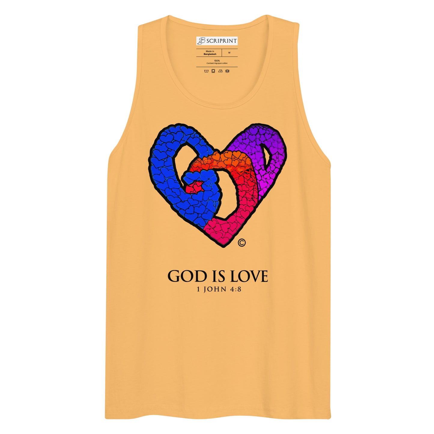 God is Love Men’s Premium Tank Top