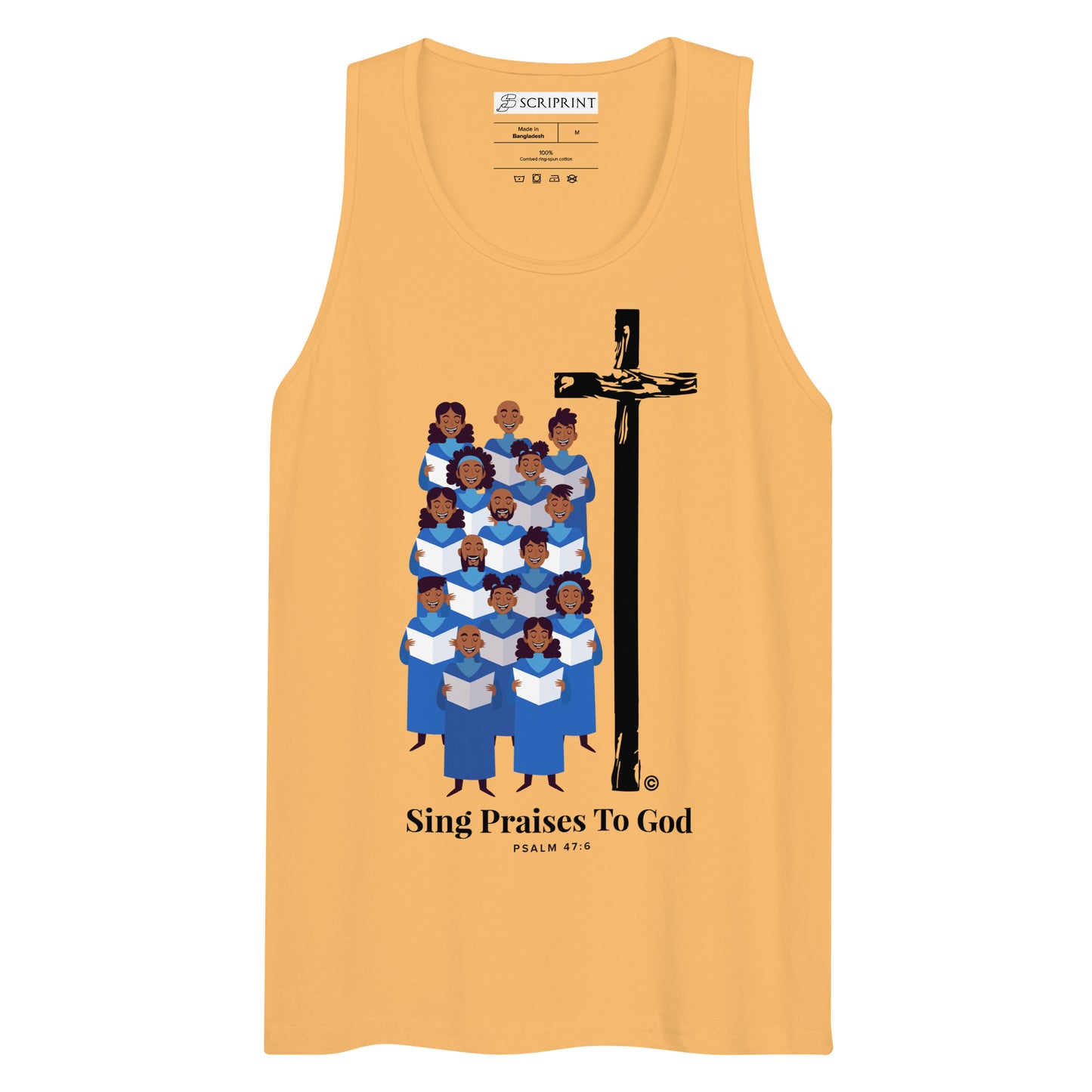Sing Praises to God Men’s Premium Tank Top