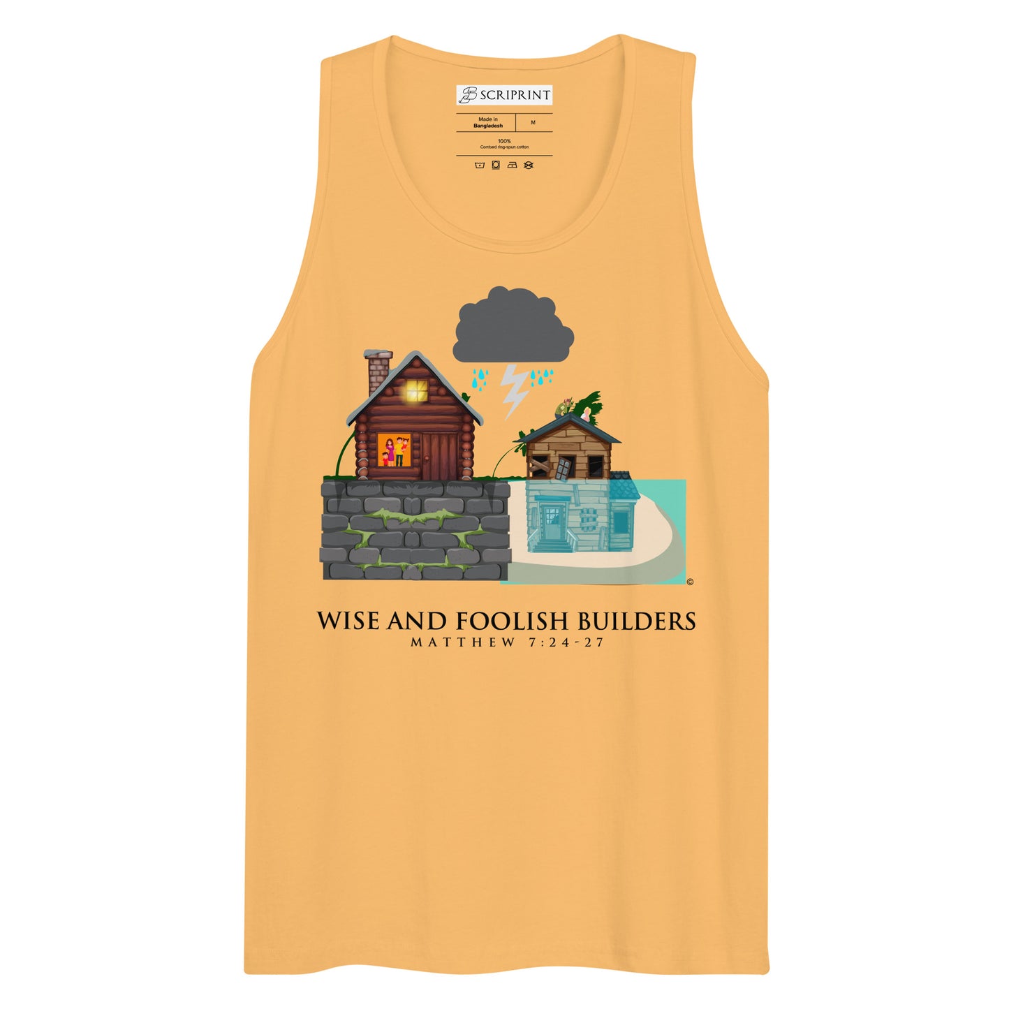 Wise and Foolish Builders Men’s Premium Tank Top