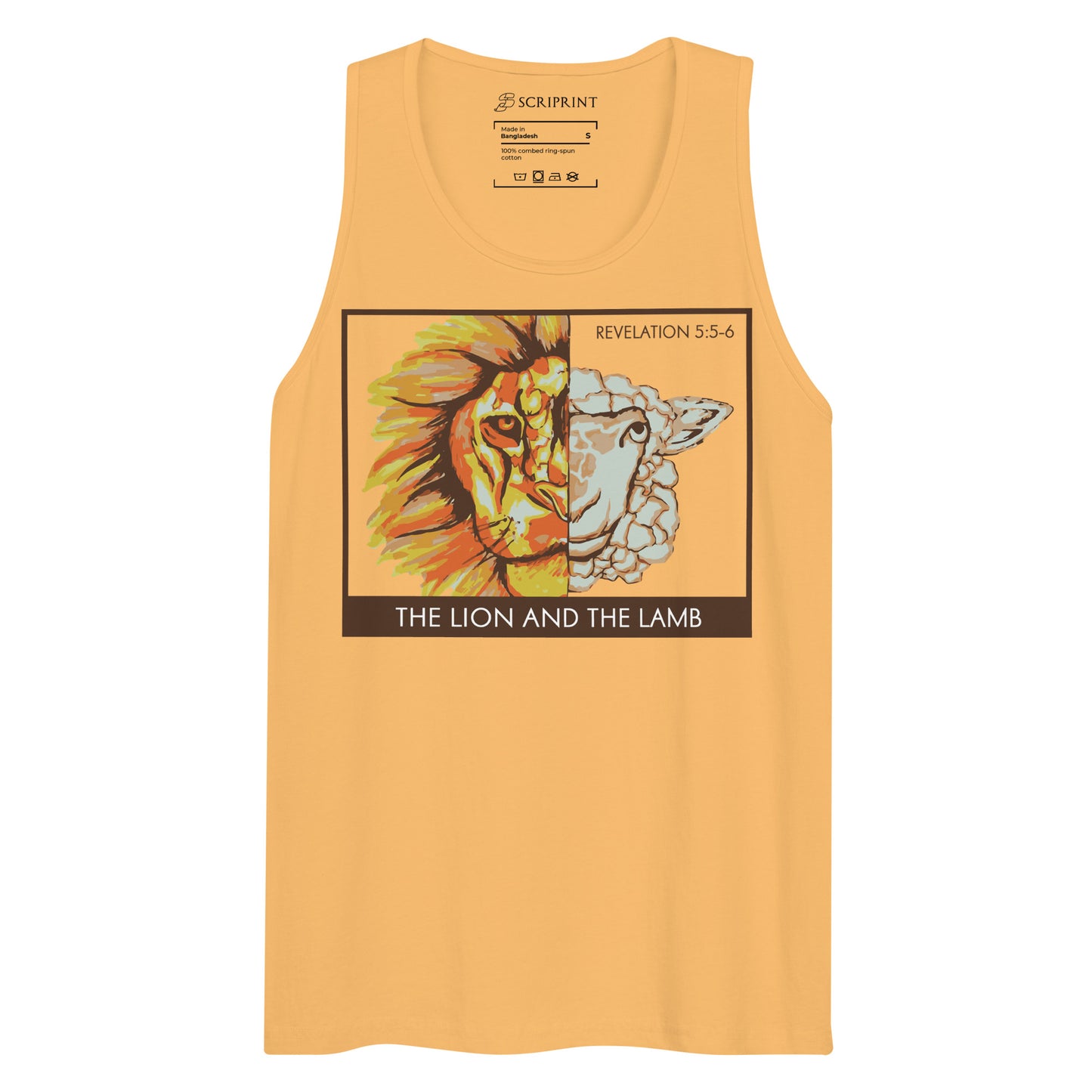 The Lion and the Lamb Men’s Premium Tank Top