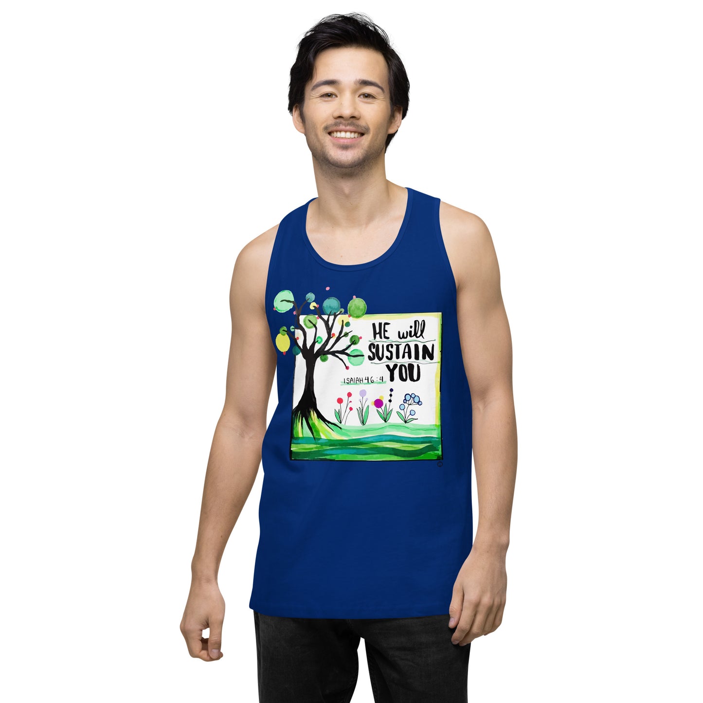 He Will Sustain You Men’s Premium Tank Top