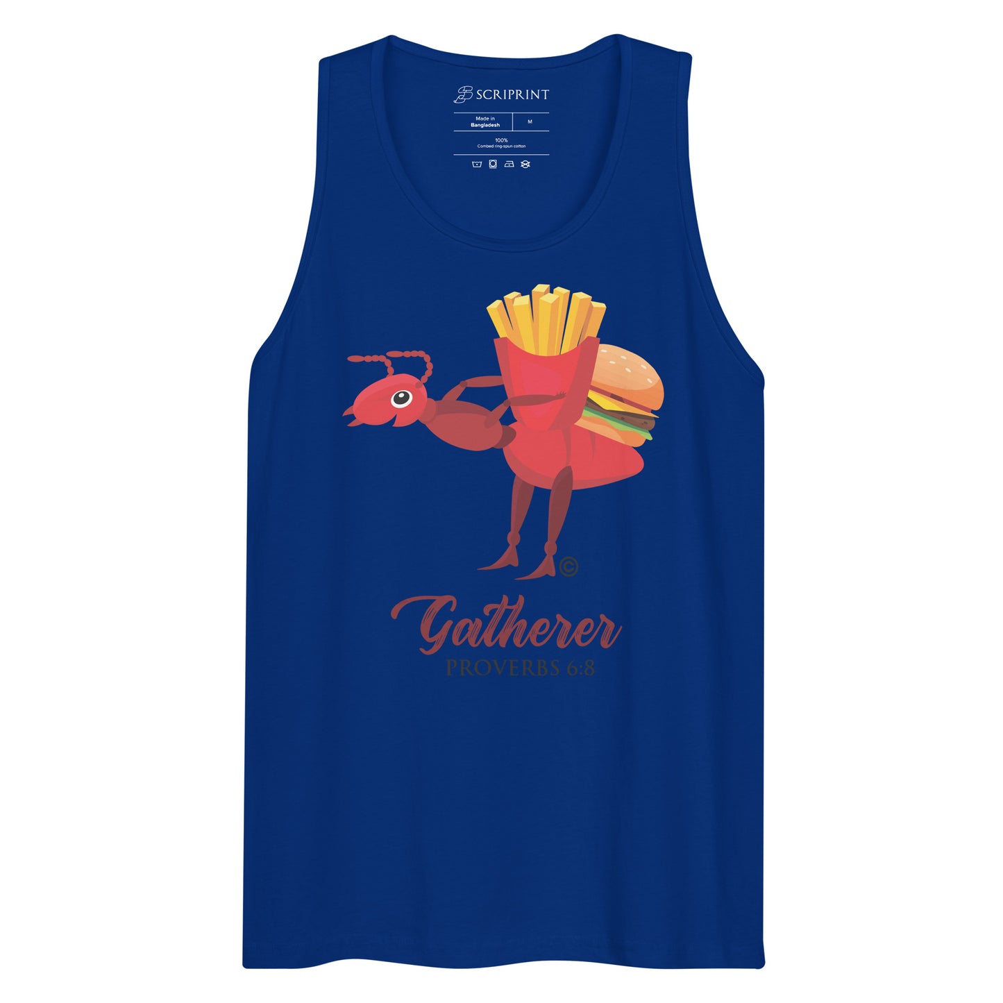 Gatherer Dark-Colored Men’s Premium Tank Top