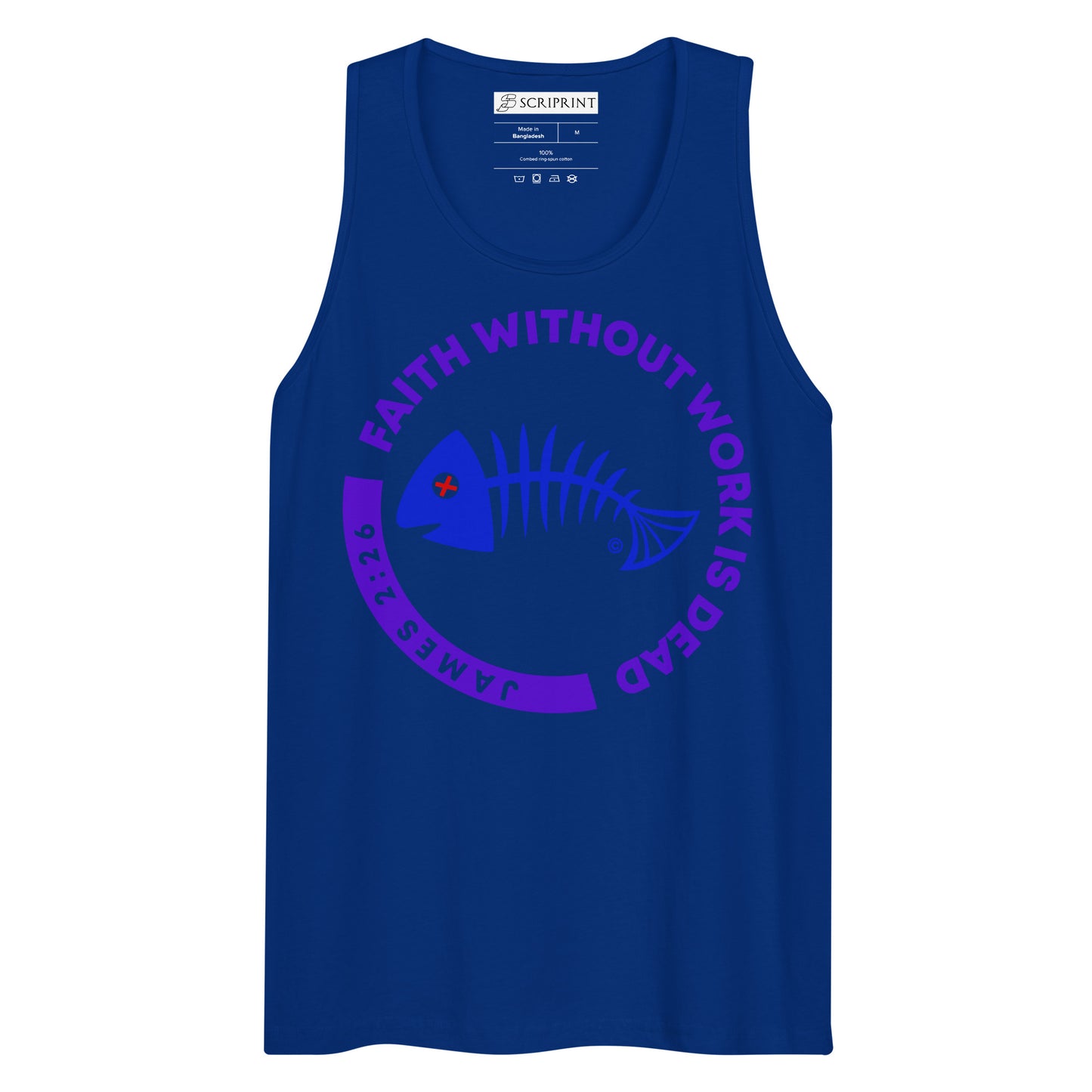 Faith Without Work is Dead Men’s Premium Tank Top
