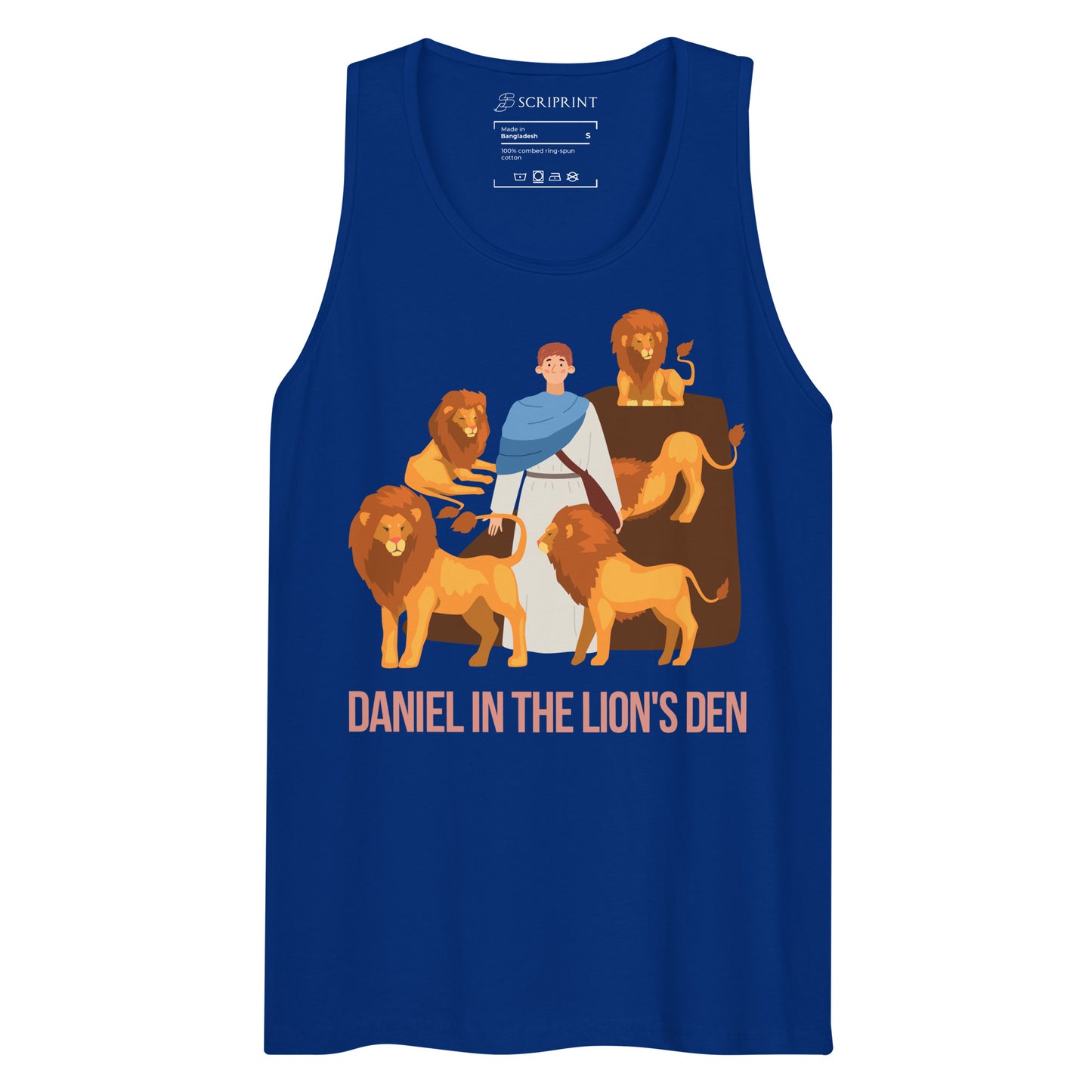 Daniel in the Lion's Den Men’s Premium Tank Top
