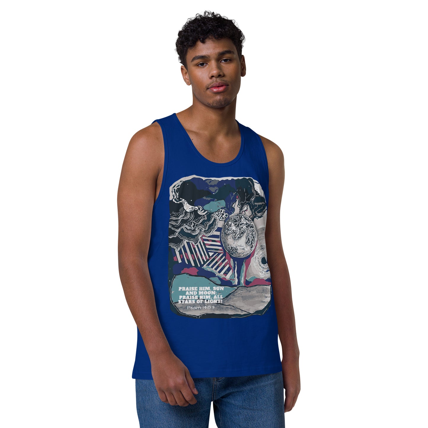 Praise Him Men’s Premium Tank Top
